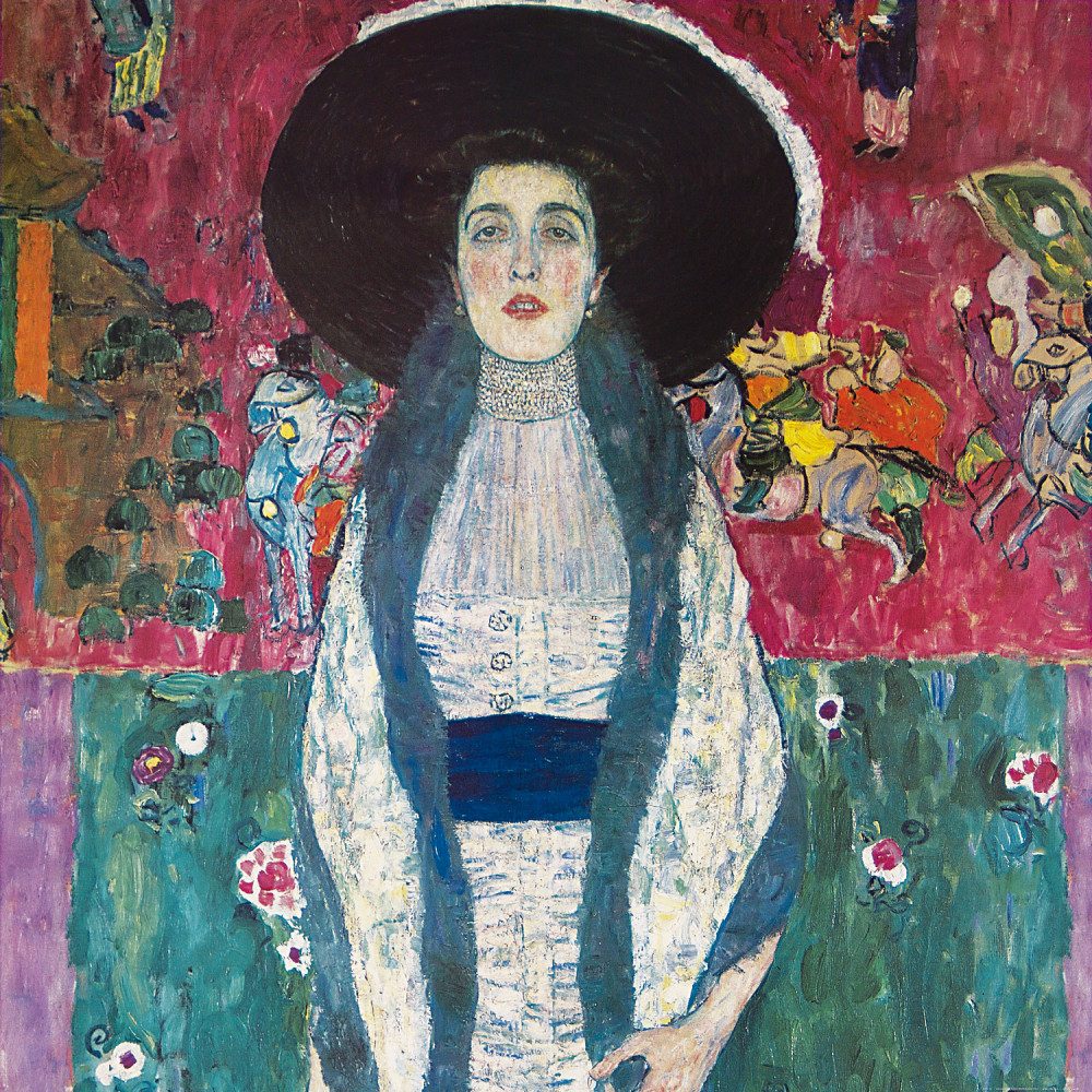 1art1 Poster Gustav Klimt Kunstdruck Bild - Adele Bloch Bauer, 1912 (100 x 100 cm)