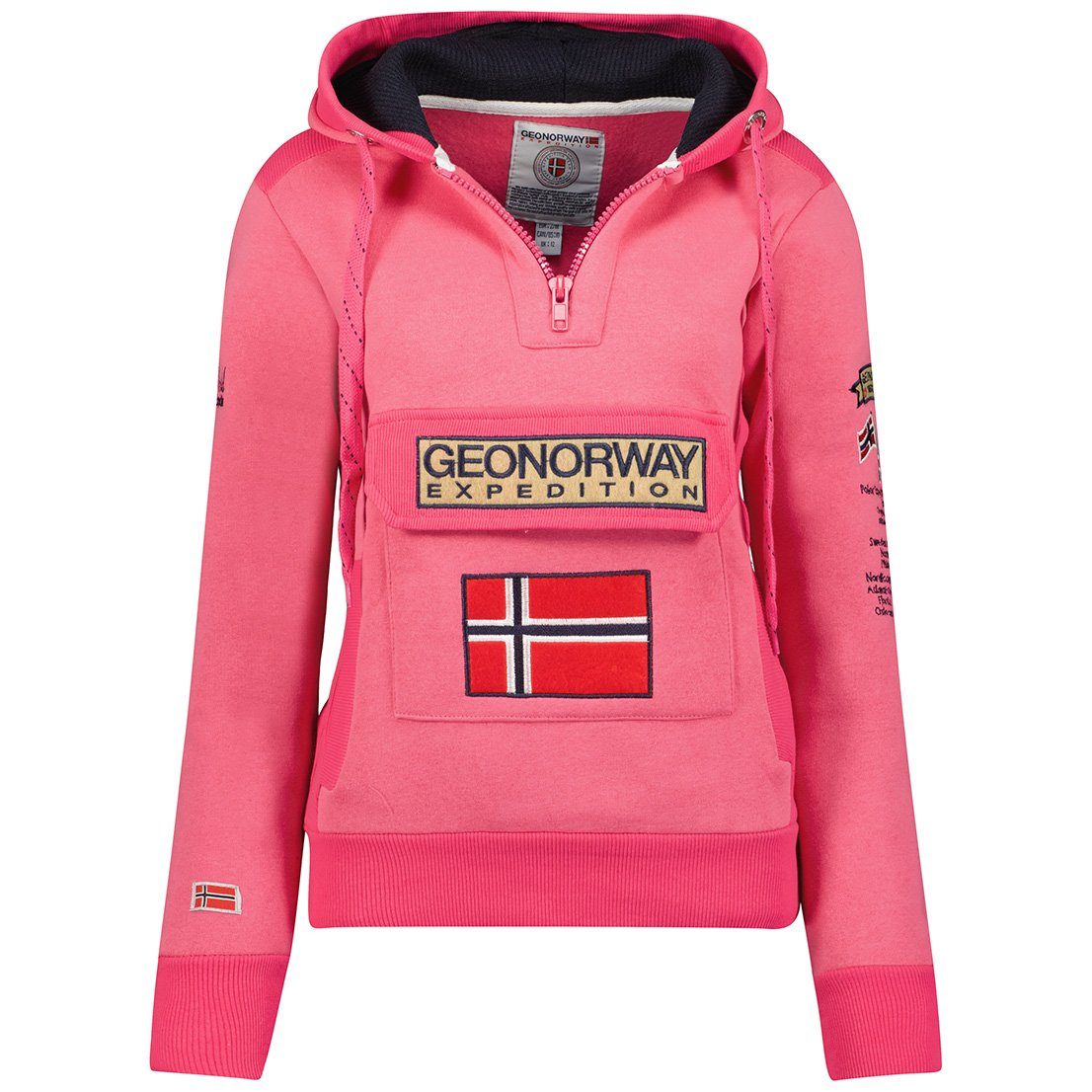 Geographical Norway Kapuzensweatjacke Damen Hoodie brgymclass (1-tlg) Mit kapuze