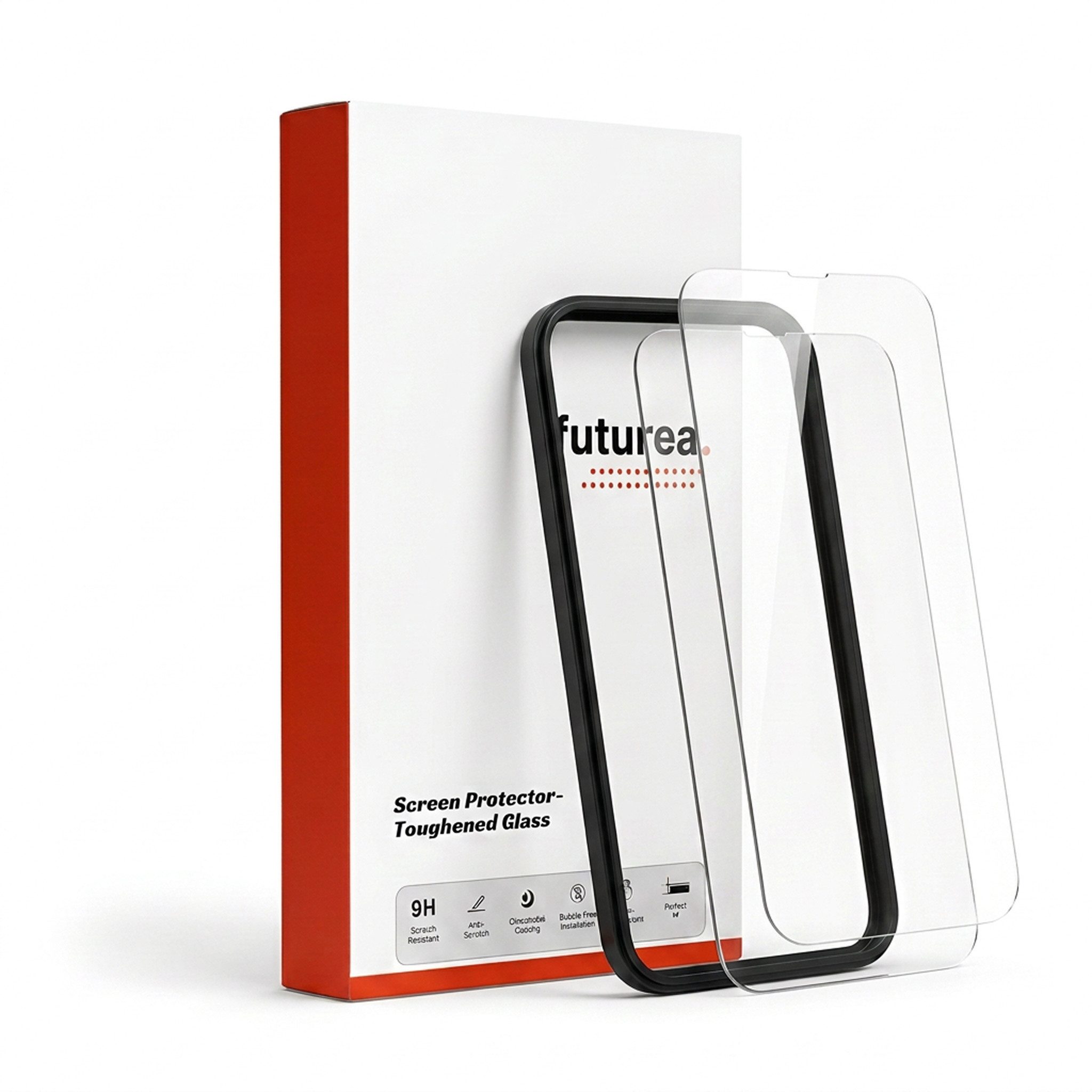 Futurea Displayschutzglas 2er Pack für iPhone 18 Pro und iPhone 18 Pro Max & 9H Panzerglas für iPhone 18 Pro Max, Set, 2 Stück, Schutzfolie auch kompatibel für Apple iPhone 17 Pro und Pro Max