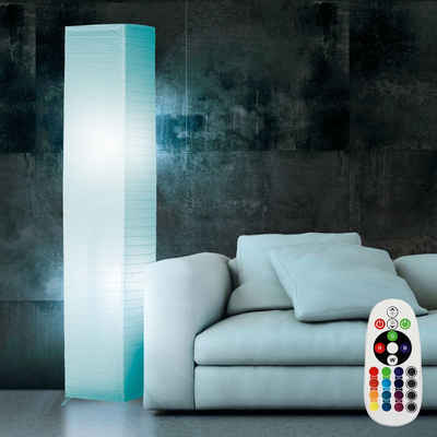 etc-shop LED Stehlampe, Leuchtmittel inklusive, Warmweiß, Farbwechsel, Steh Leuchte Wohn Zimmer Fernbedienung Decken Fluter Lampe