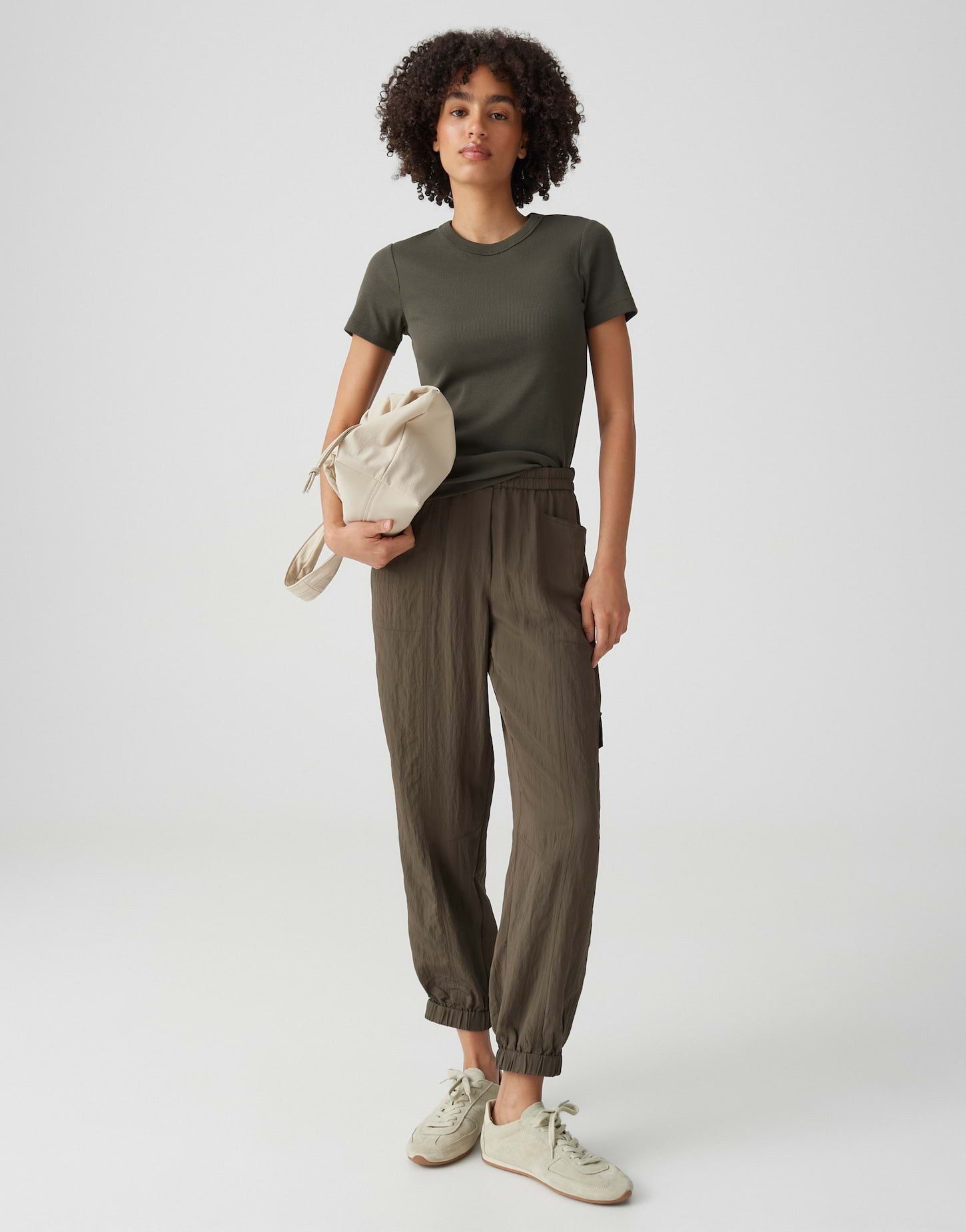 OPUS T-Shirt Samuna Feines Rippshirt Slim aus Baumwollmix schmale Passform, elastischer Stoff – Bild 5 von 5