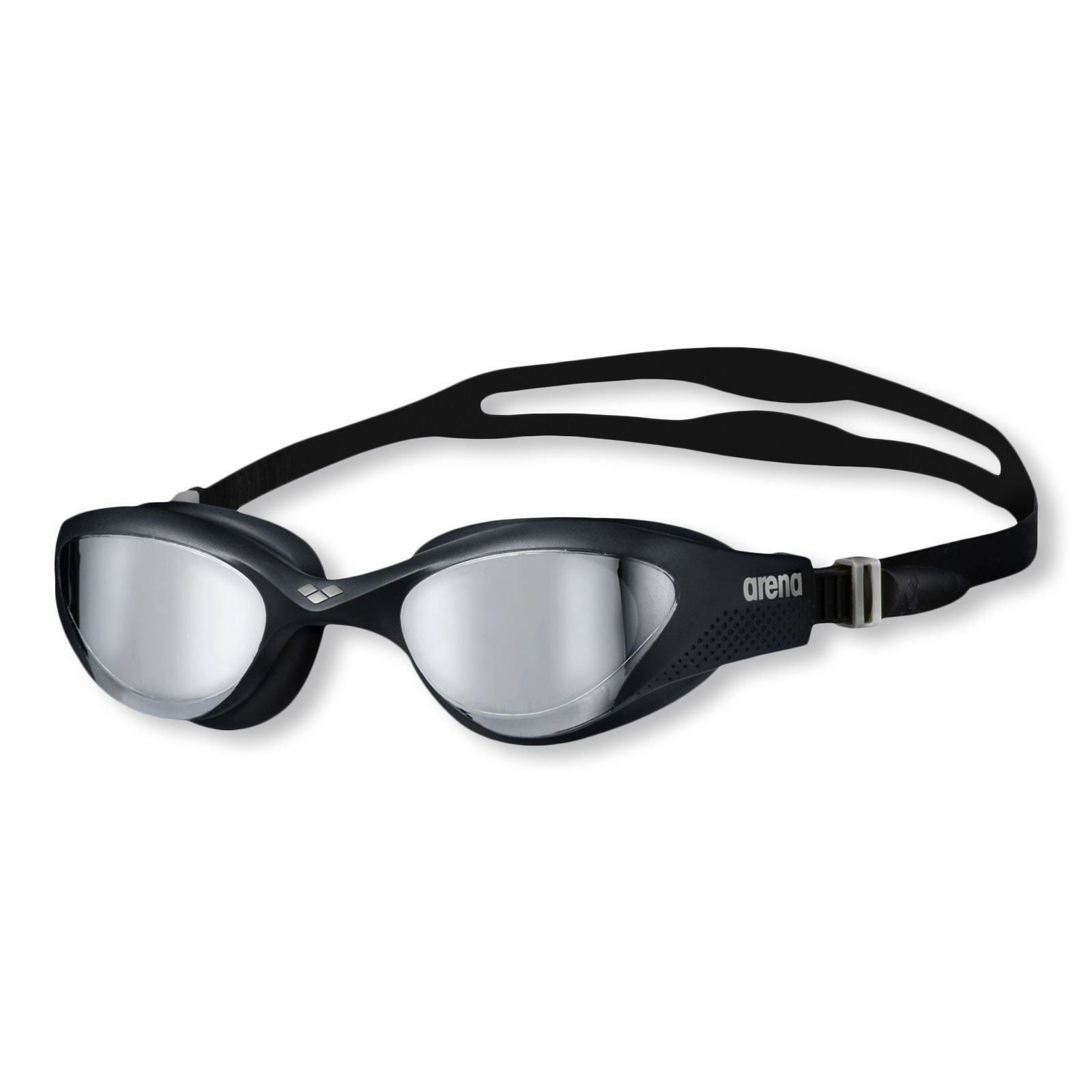 Arena Schwimmbrille The One Mirror, silver black / black / mit Gläsern reflektierenden 101