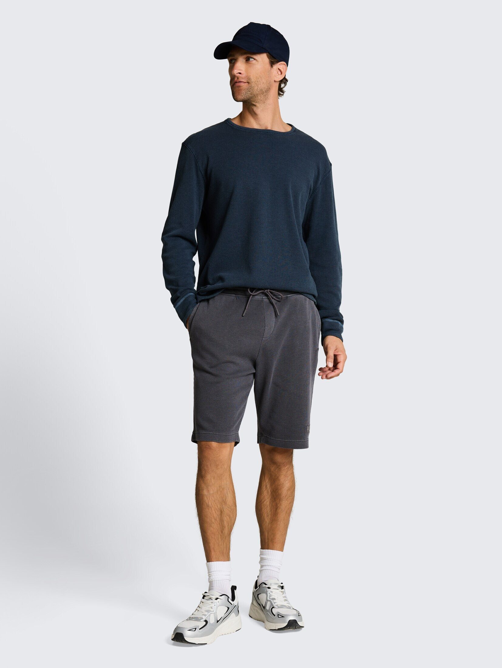 TOM TAILOR Shorts Hosen & Chino Shorts mit Waffelstruktur