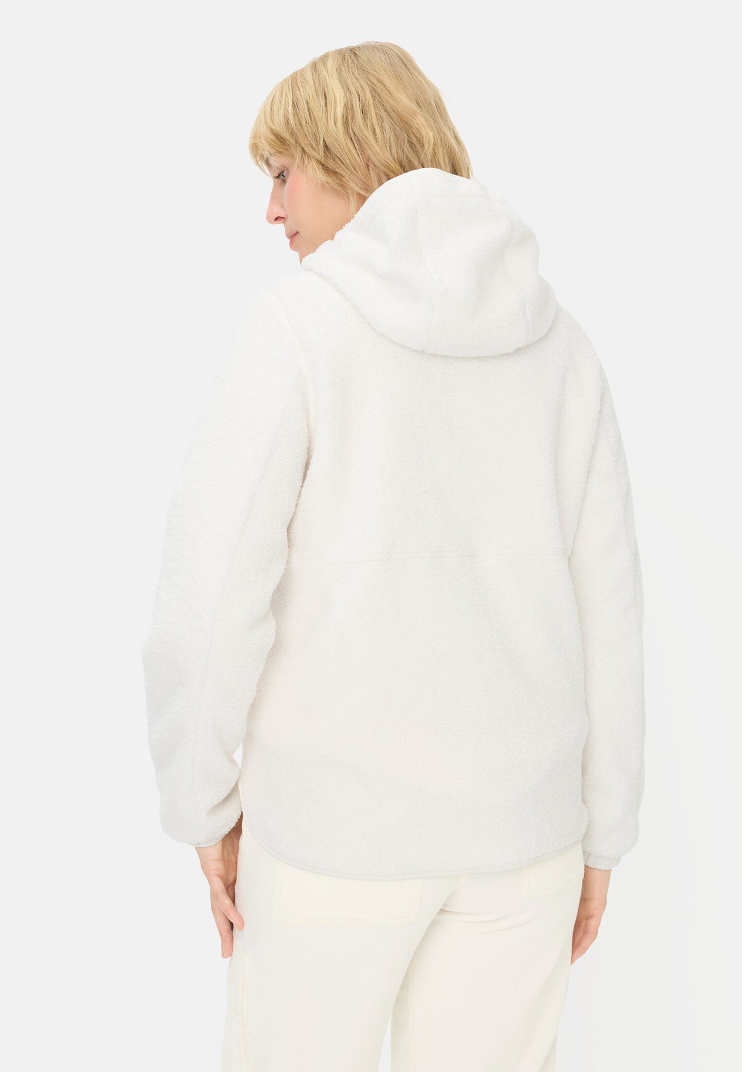 camel active Fleecejacke mit fester Kapuze Langarm Reflektierende Details