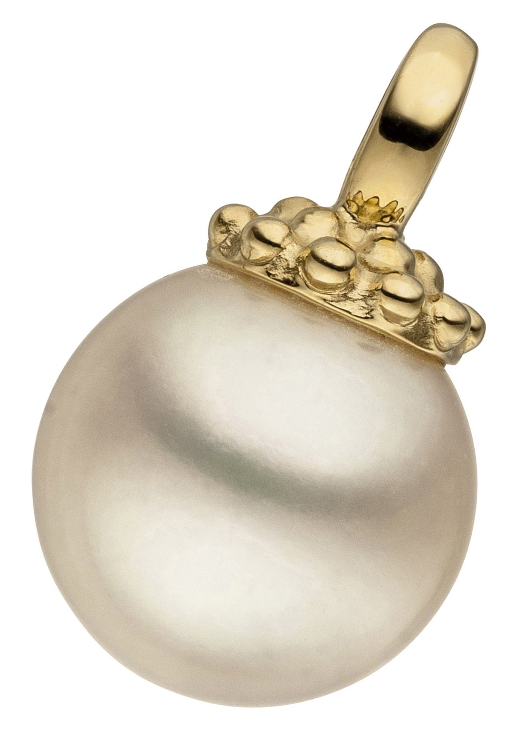 Damen Schmuck JOBO Perlenanhänger Anhänger mit Perle, 585 Gold mit Süßwasser-Zuchtperle