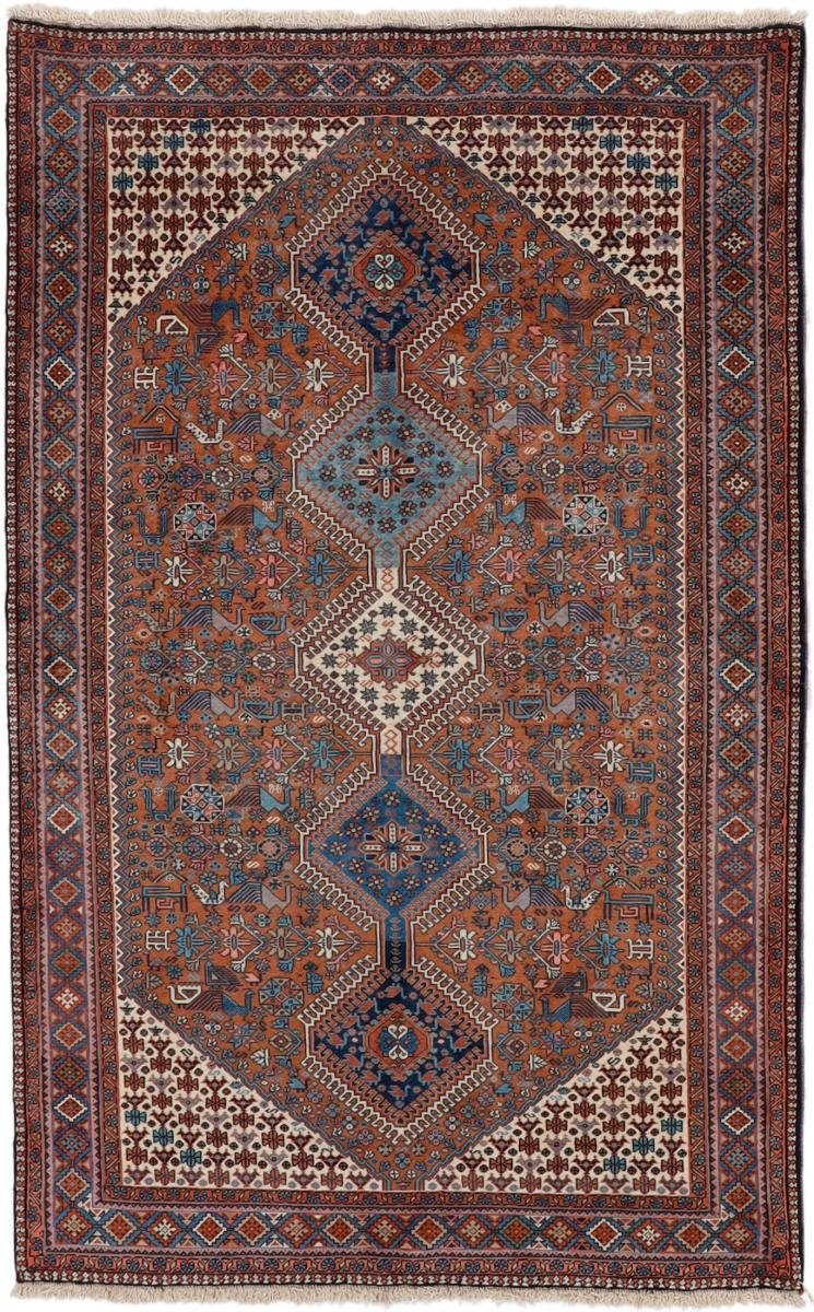 Orientteppich Yalameh 151x239 Handgeknüpfter Orientteppich / Perserteppich, Nain Trading, rechteckig, Höhe: 12 mm