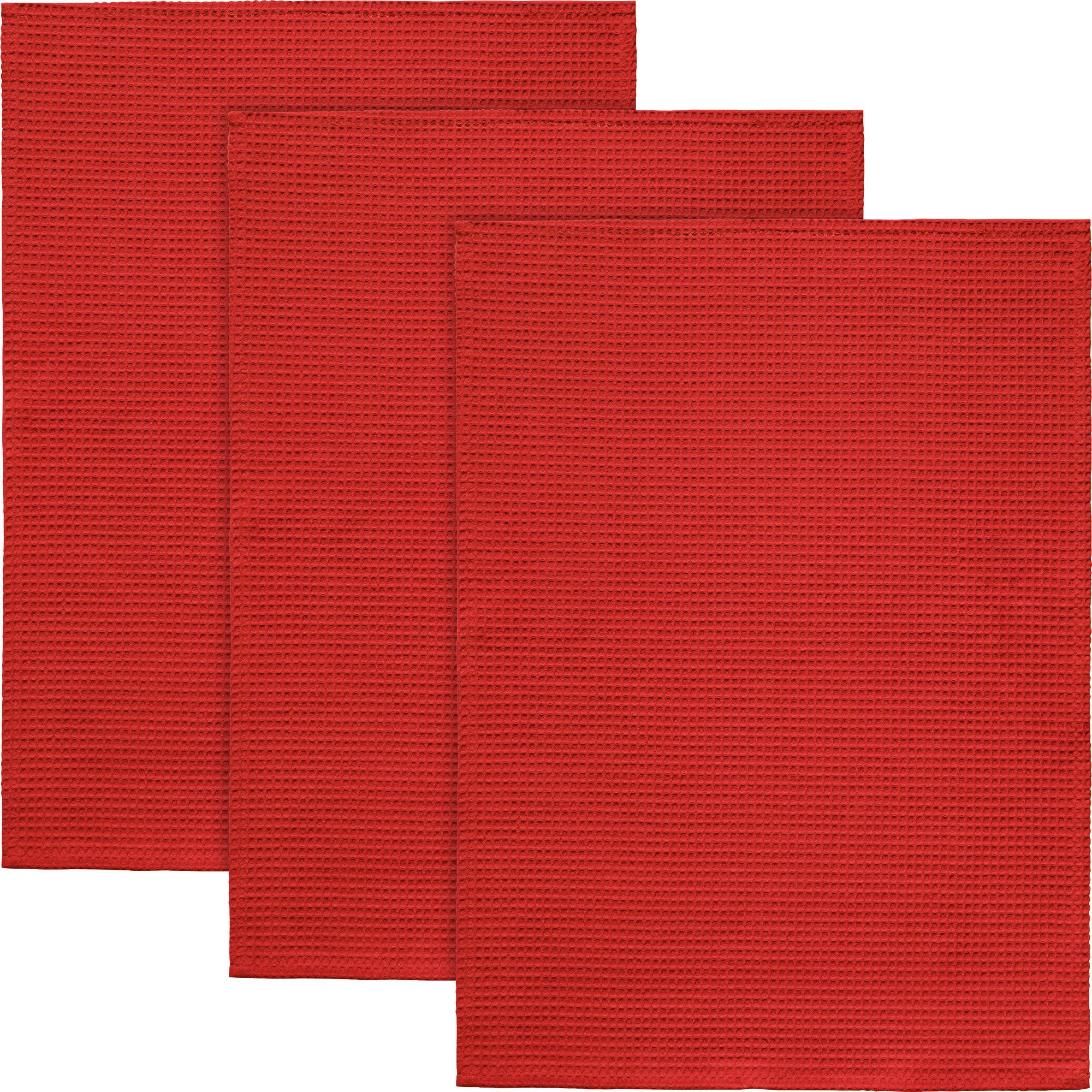 Erwin Müller Geschirrtuch Geschirrtuch 3er-Pack, Piqué Uni günstig online kaufen