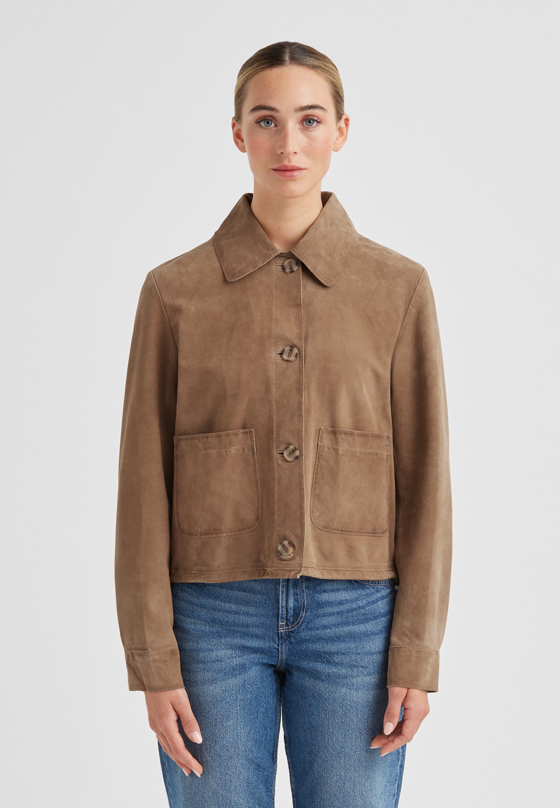 Milestone Kurzjacke MSRosa Damen Cardigan Lang Übergangsjacke