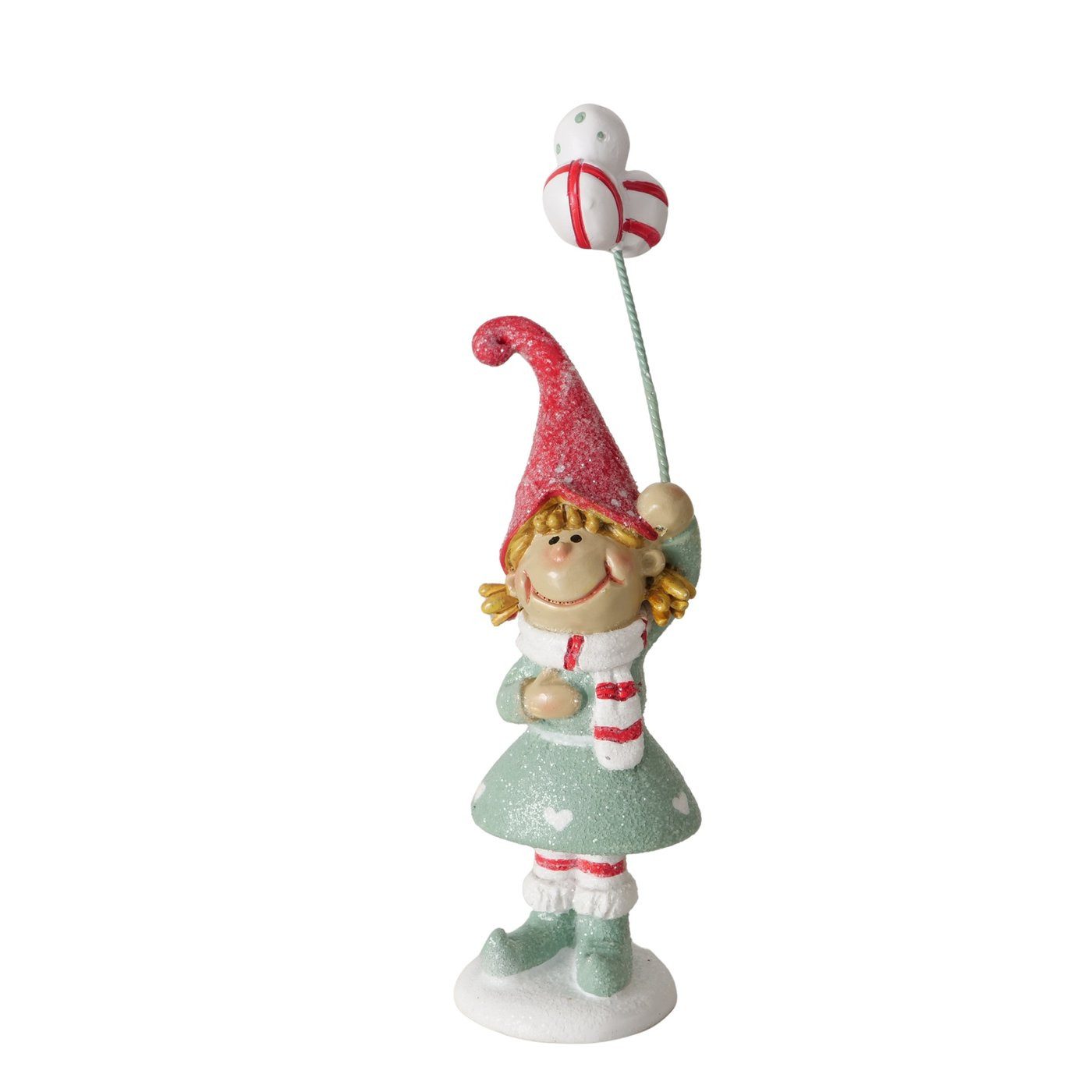 MF Weihnachtsfigur Weihnachtsfiguren Glitzerwichtel Jollytime 3er Set handbemalt 11cm (3 St) – Bild 5 von 5