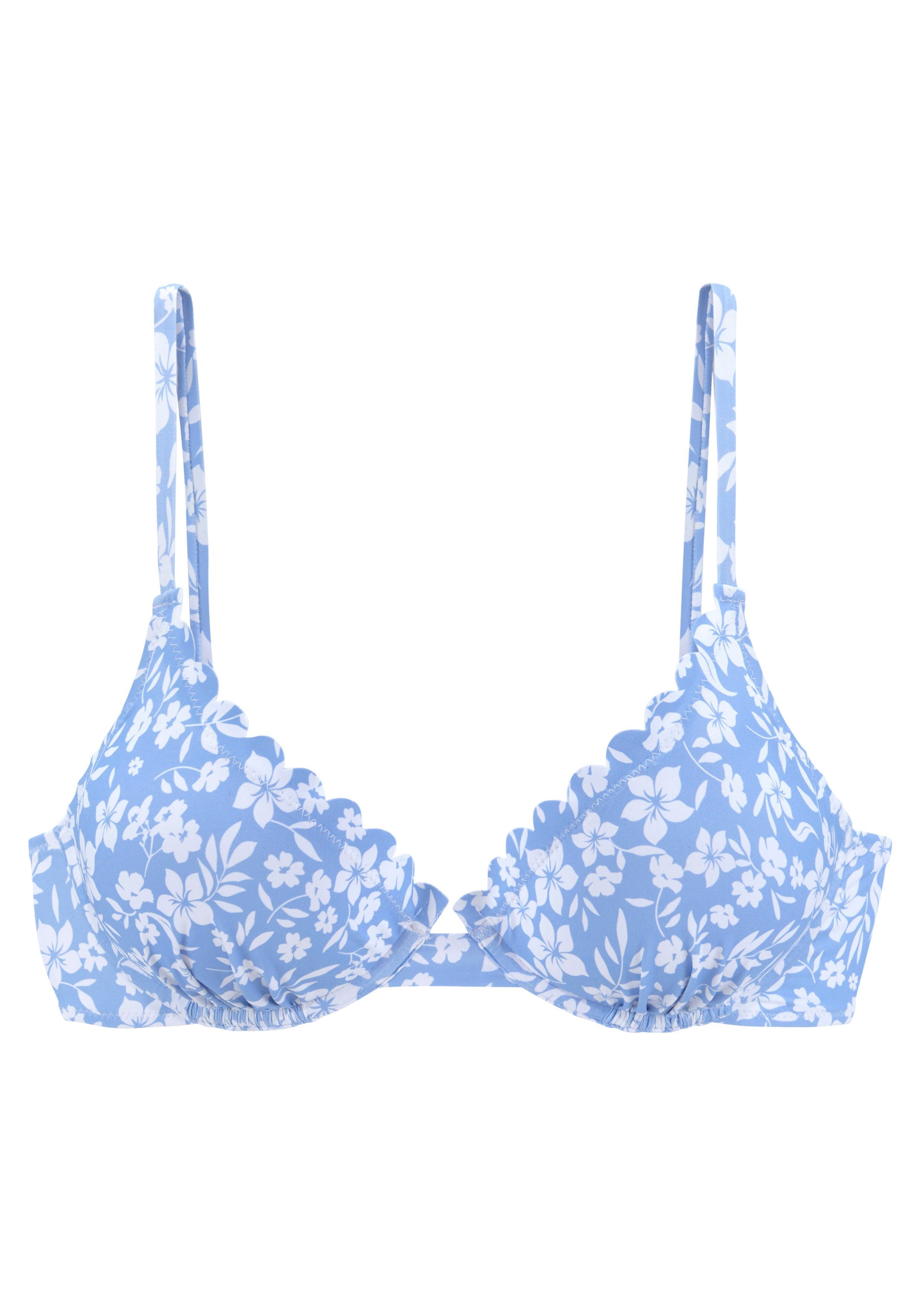 Vivance Bügel-Bikini-Top Leni, mit gelaserter Wellenkante günstig online kaufen