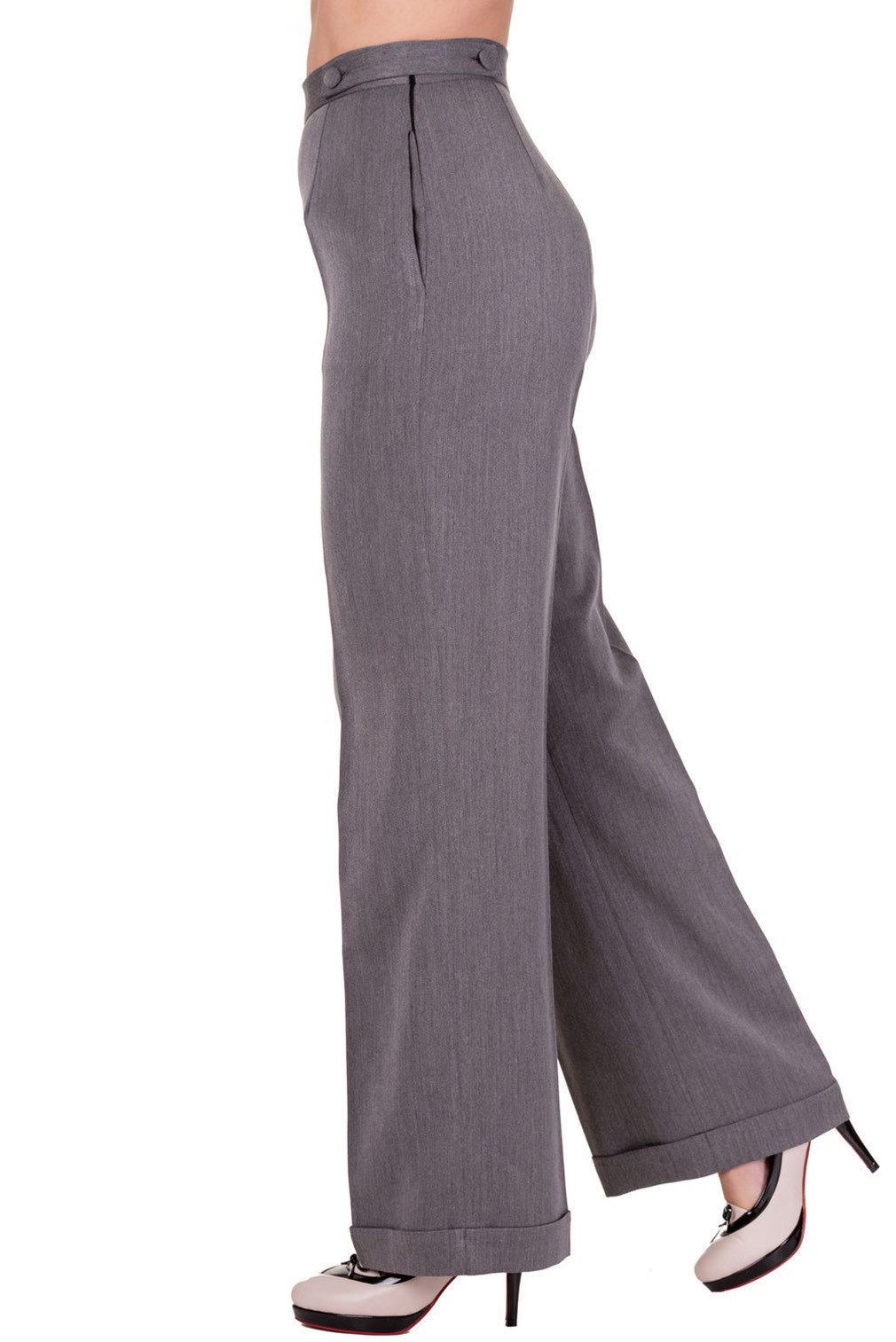 Banned Marlene-Hose Party On Charcoal Vintage Retro Marlenehose günstig online kaufen