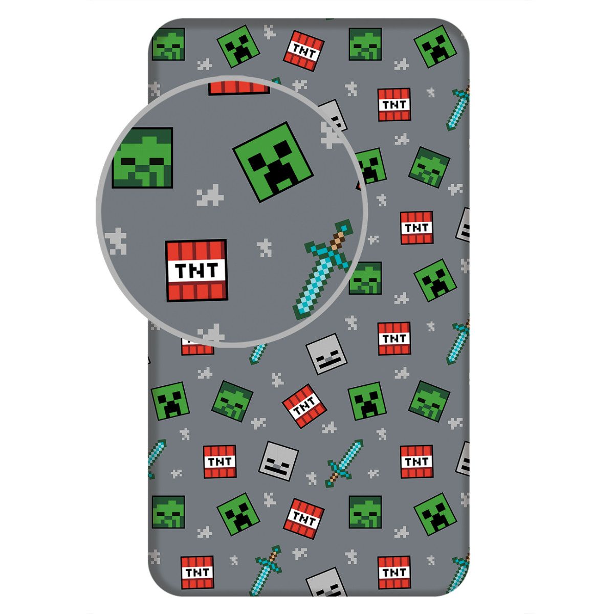 Jerry Fabrics Spannbettlaken Minecraft Spannbettlaken „We günstig online kaufen