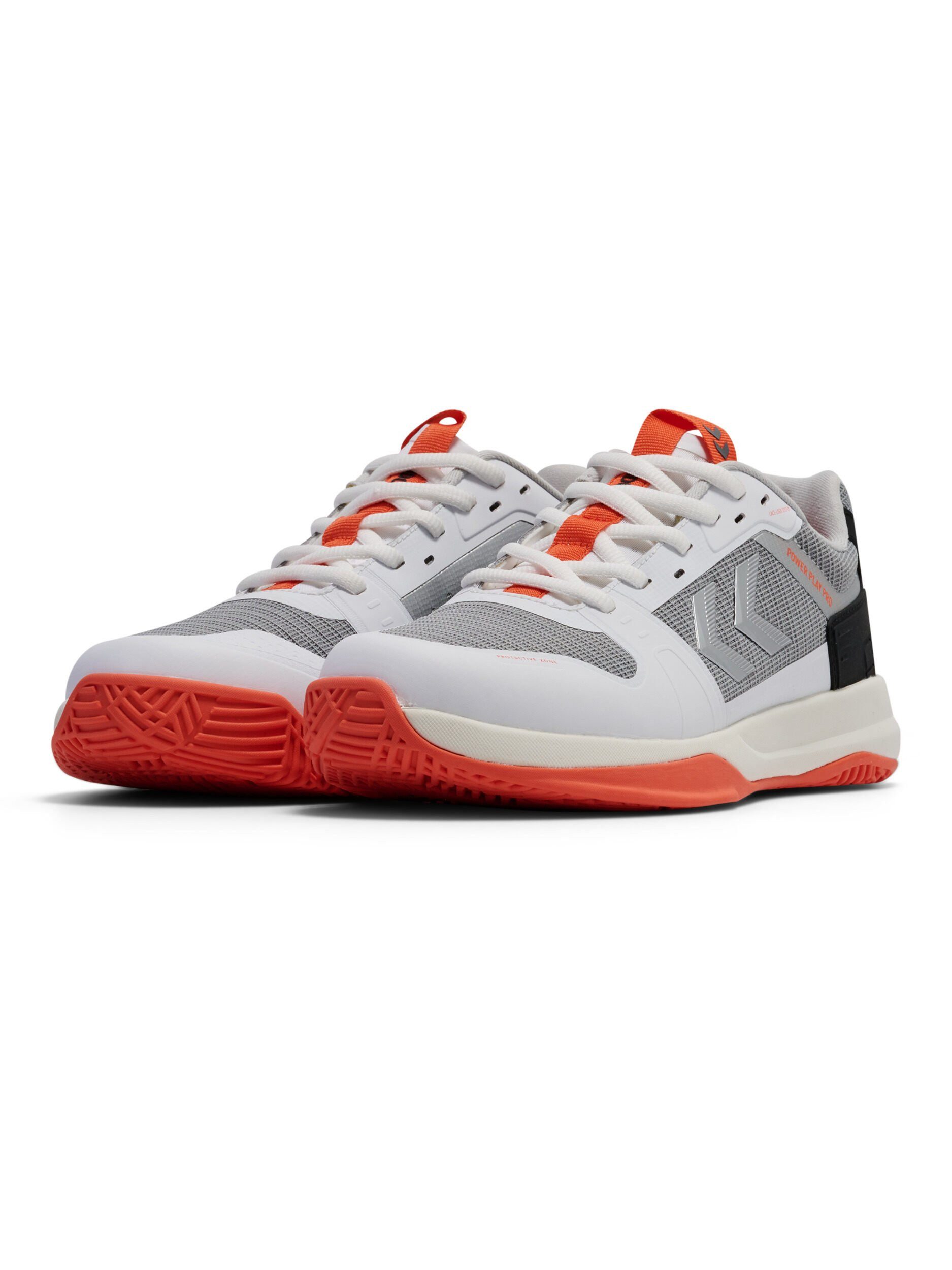 hummel Hallen-Indoorschuhe Power Play Pro weiss/schwarz/rot Herren Badmintonschuh