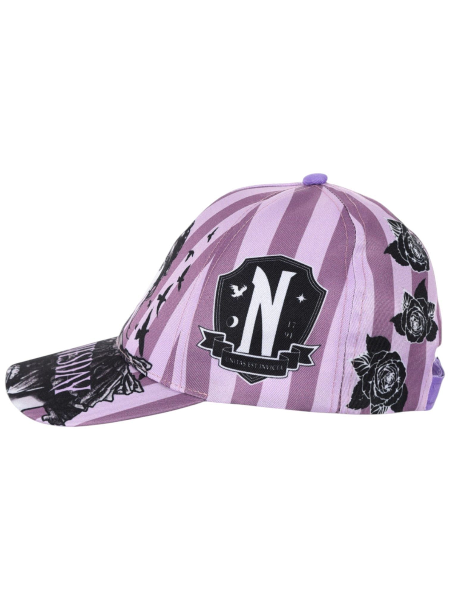 Wednesday Baseball Cap Wednesday Addams Mädchen Sommerkappe Größe 52-54 cm