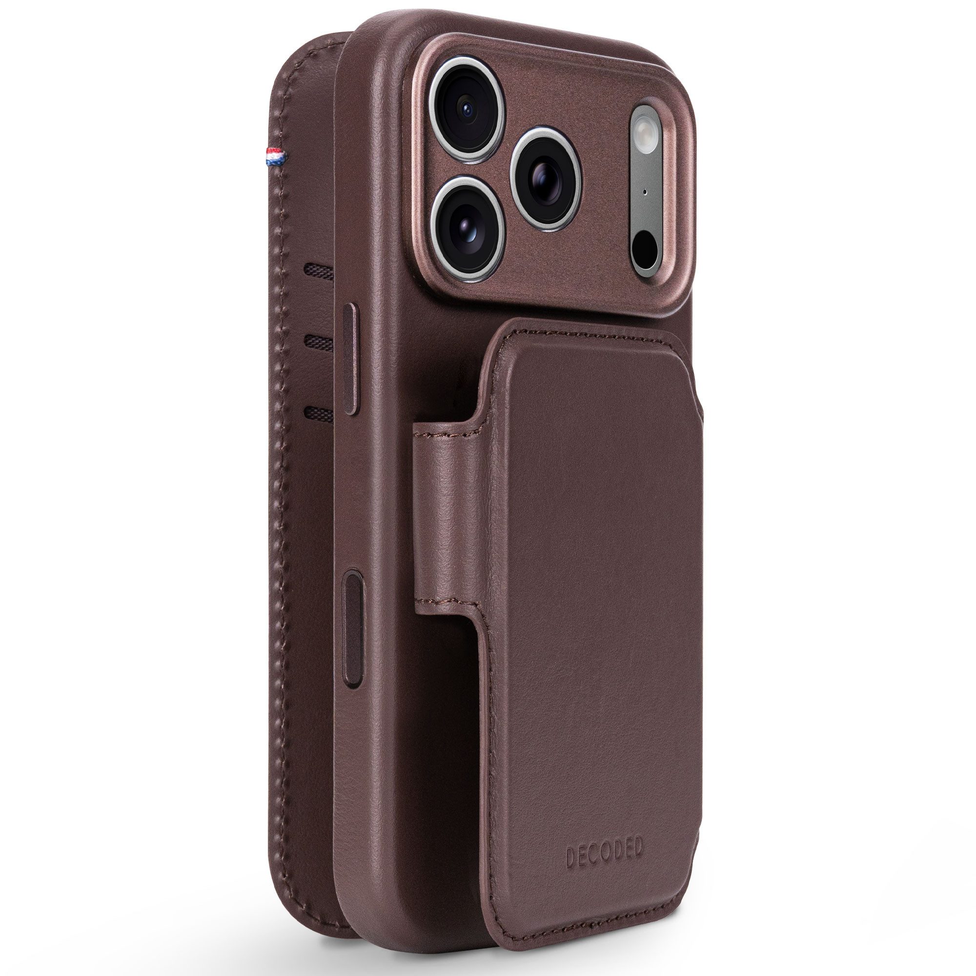 DECODED Flip Case Decoded 2 in 1 Leather Klapphülle MagSafe Apple iPhone 18 Pro / 17 Pro