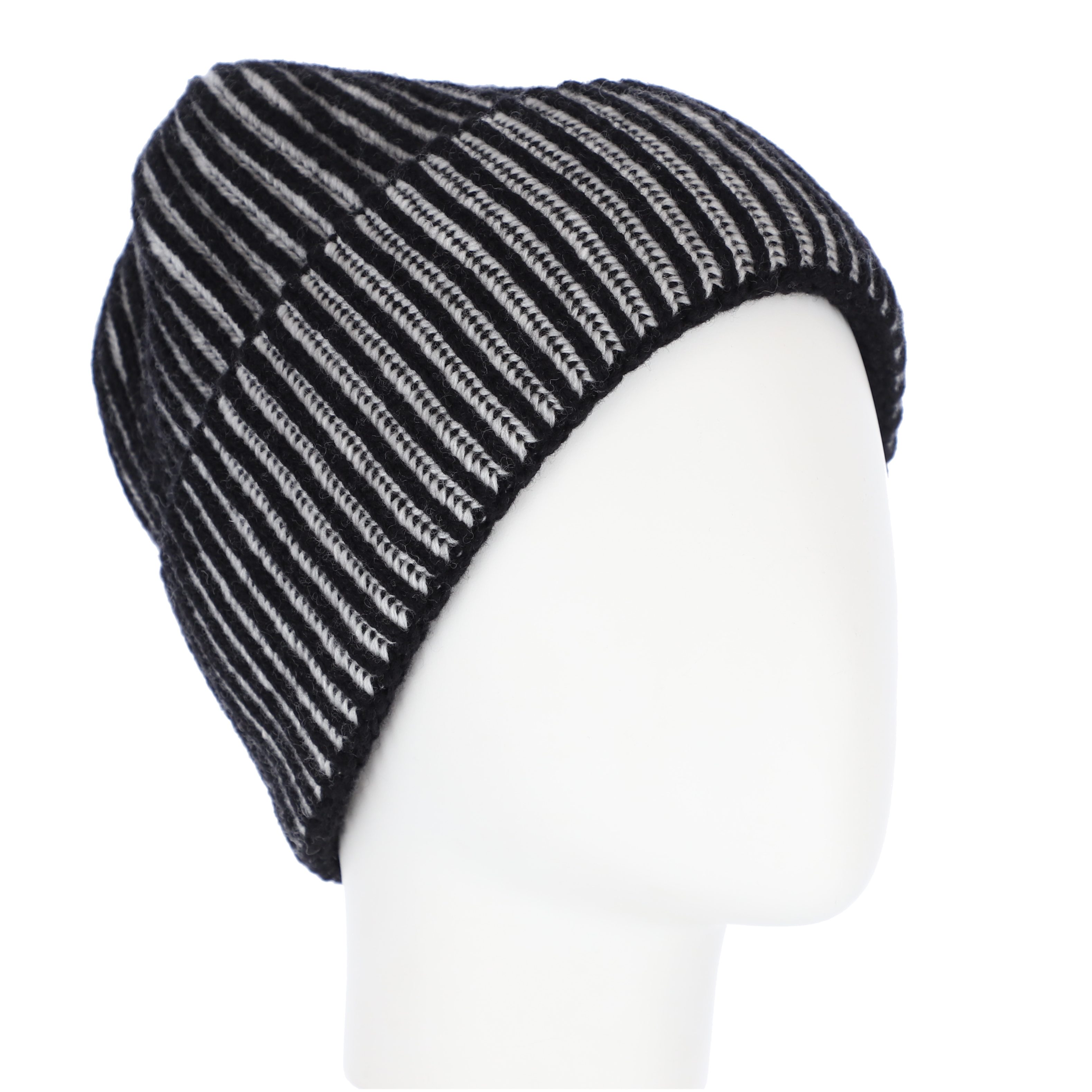 halsüberkopf Accessoires Strickmütze mit 2-farbiger Rippe günstig online kaufen