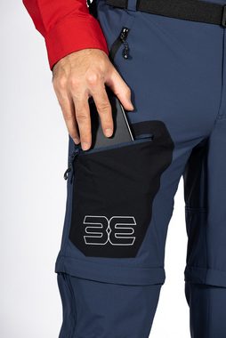 Maul Sport® Outdoorhose Eiger XT-elastic T-Zipp off Ho taubenblau