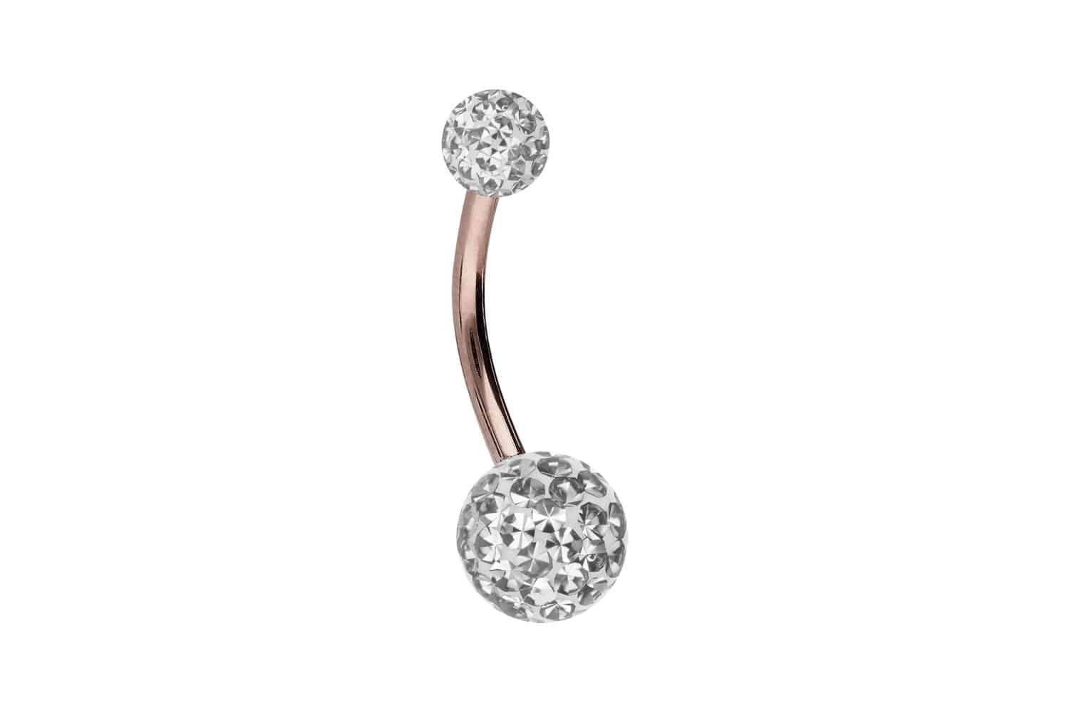 Bauchnabelpiercing Titan Bananabell EPOXY-KUGELN