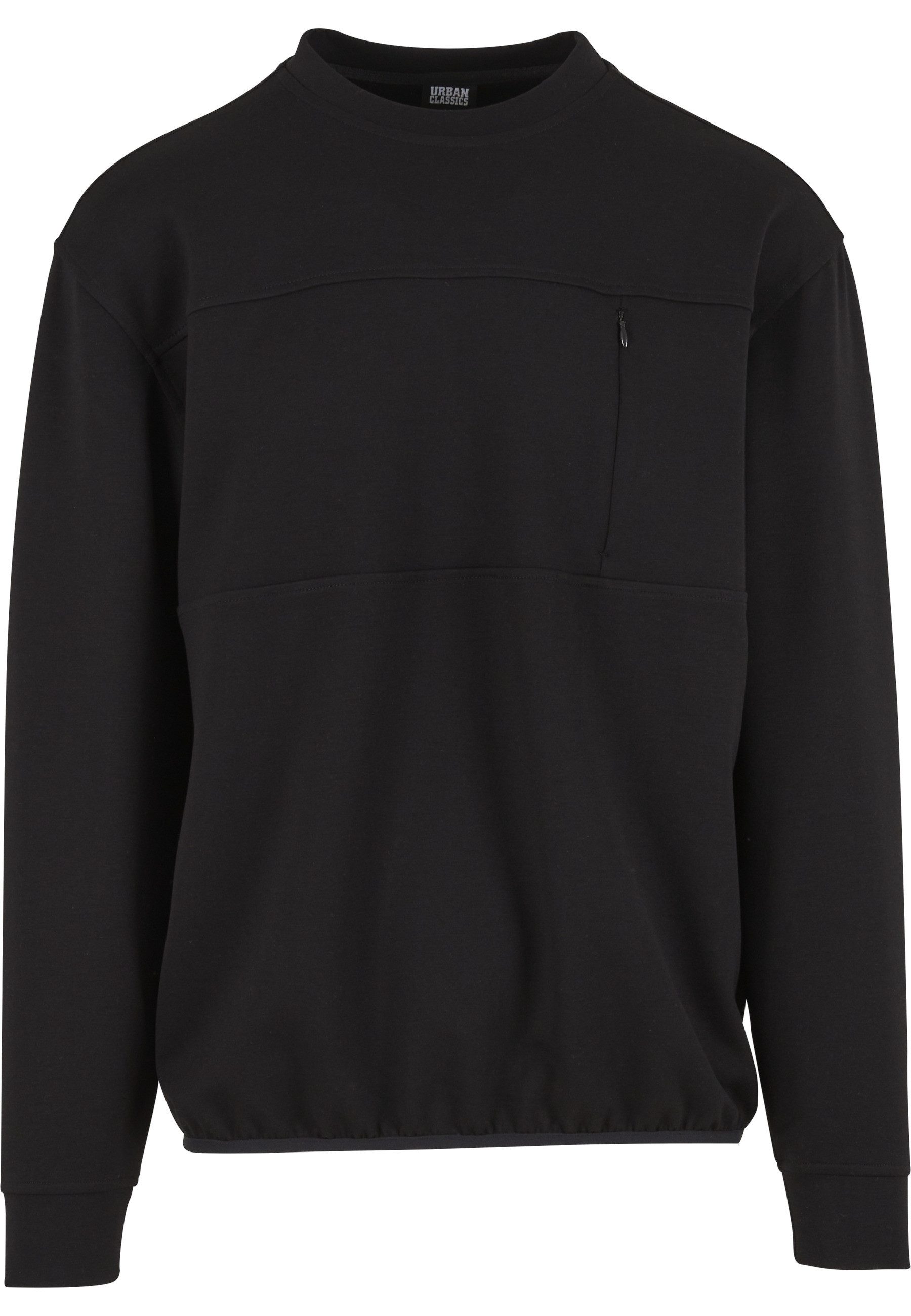 URBAN CLASSICS Sweater Urban Classics Scuba Zip Pocket Crew (1-tlg) günstig online kaufen