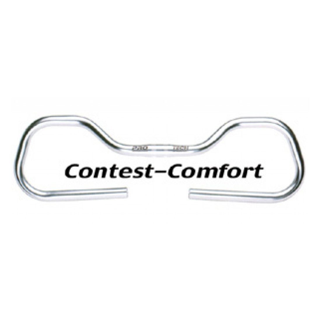 Ergotec Fahrradlenker Рульbügel Contest Comfort Alu, Ø25,4mm, 570mm, eloxiert, 0°