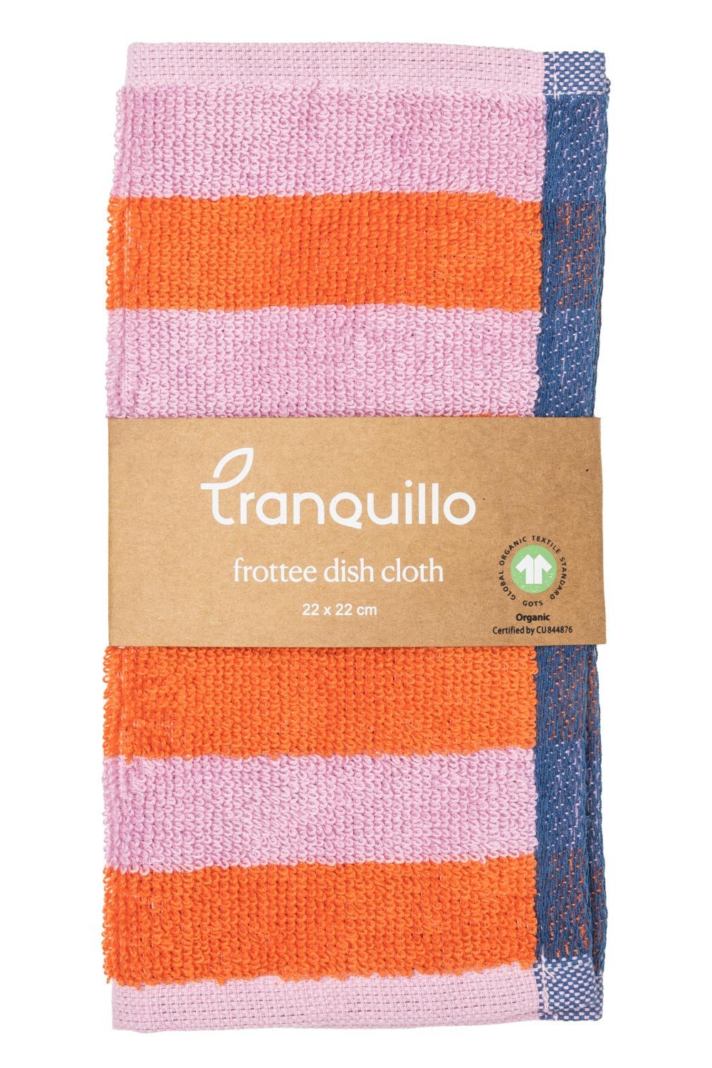 Tranquillo Spültuch Frottee STRIPES 22x22 cm saugstark waschmaschinengeeignet langlebig, Abwaschtuch aus GOTS-zertifizierter Biobaumwolle, robust, gestreift – Bild 4 von 4