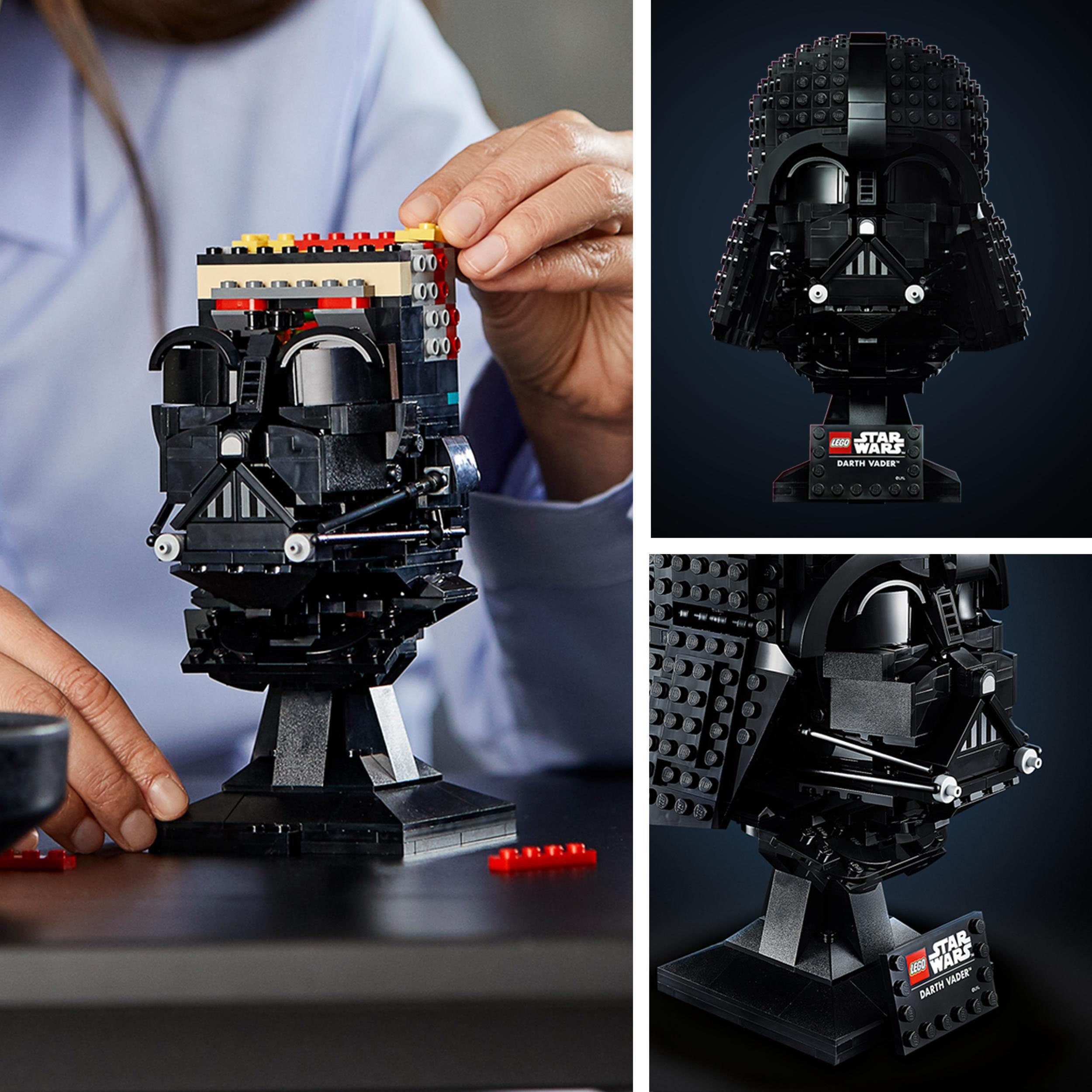 Konstruktionsspielsteine Star St), LEGO® Helm Darth-Vader™ (75304), Wars™, (834 in LEGO® Europe Made