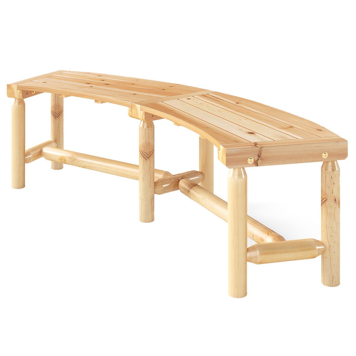 KOMFOTTEU Gartenbank, Sitzbank Holzbank für 2-3 günstig online kaufen