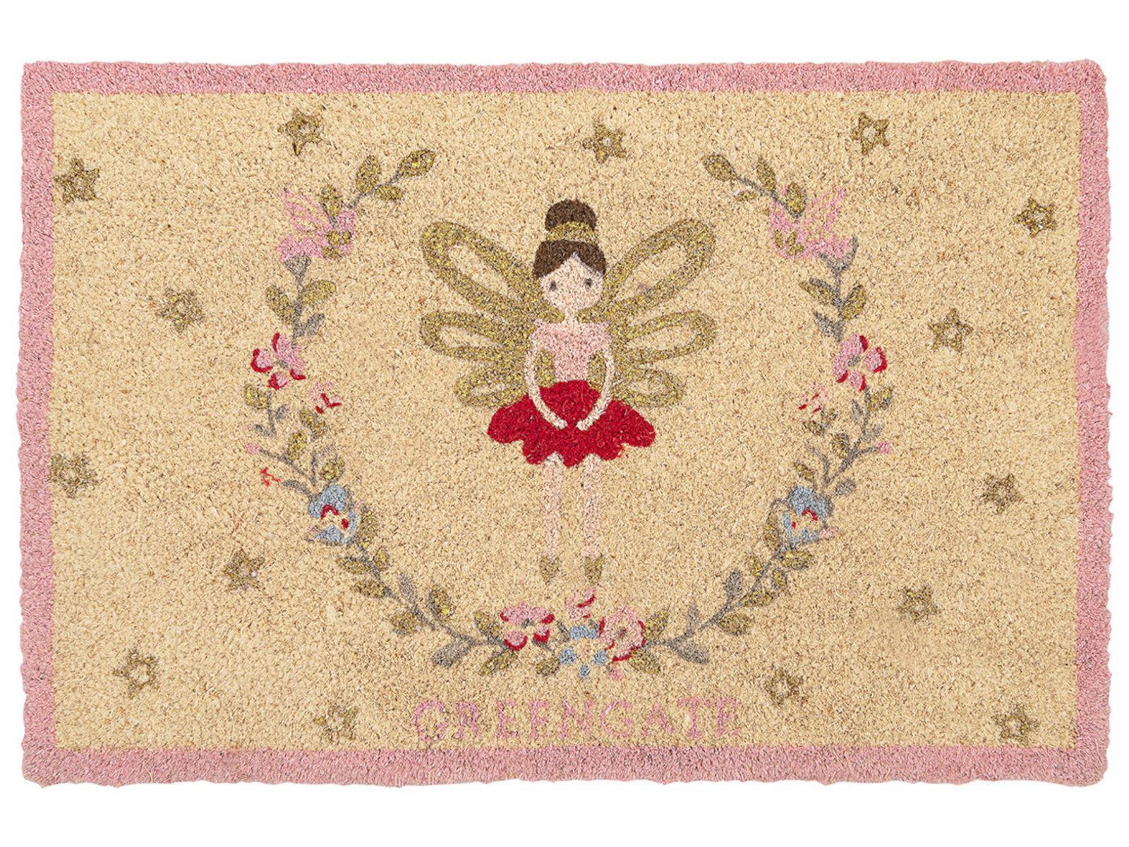 Greengate Fußmatte Cindarella Xmas Fußmatte white 60x40cm, Fußmatten günstig online kaufen