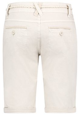 SUBLEVEL Bermudas Damen Short Bermuda kurze Hose Sommer Chino Stoff knielang mit Gürtel