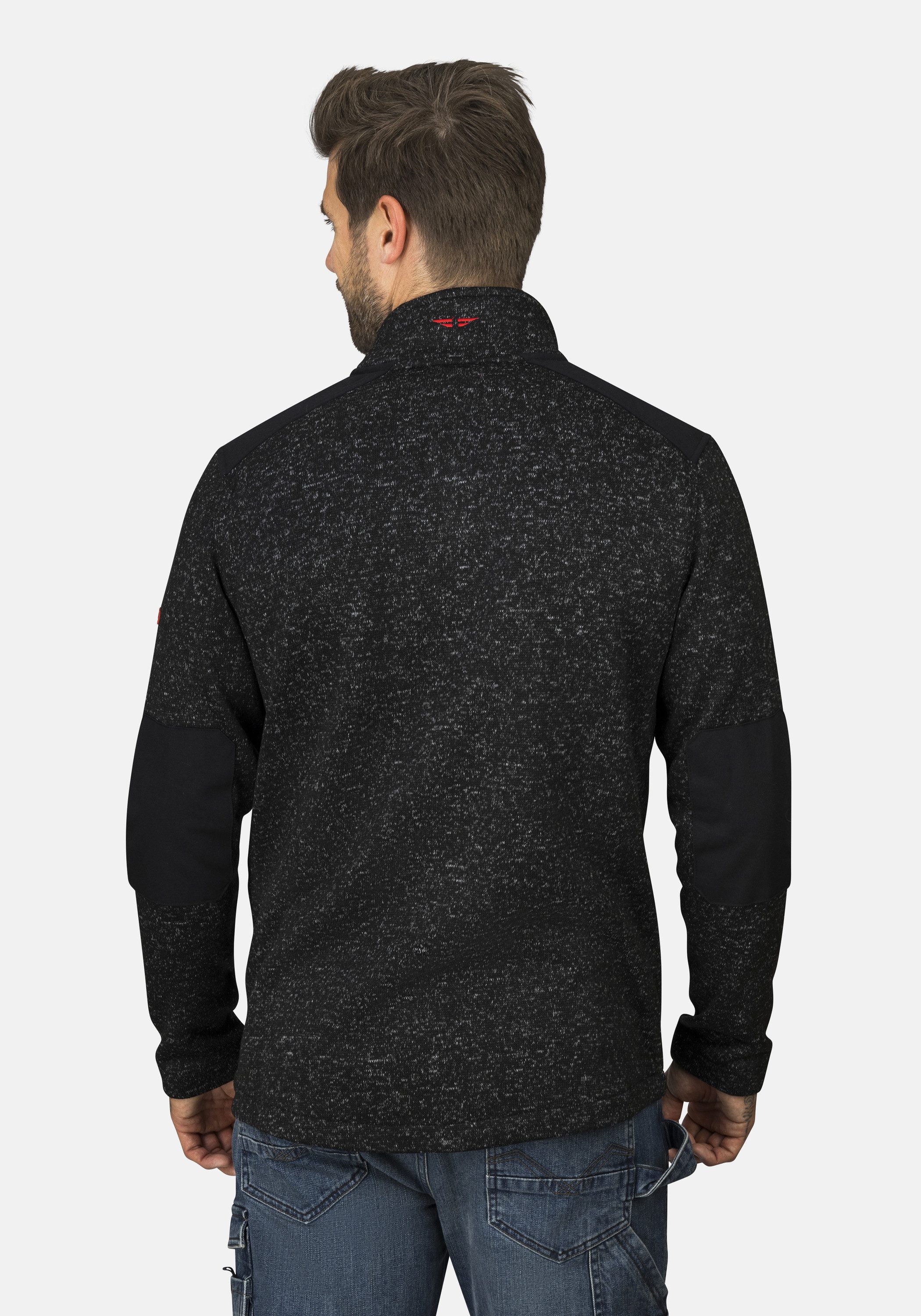 HERO by John Medoox Sweatjacke JOEL Knit Strick-Fleecejacke Sherpa fleece S günstig online kaufen