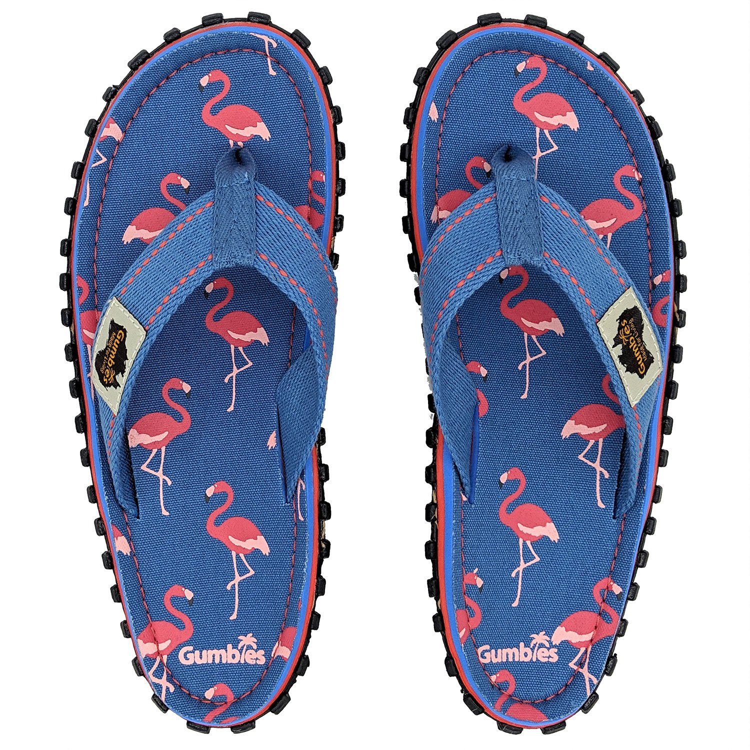 Gumbies Original in Flamingo T-Strap-Zehentrenner aus recycelten Materialien »in farbenfrohen Designs«