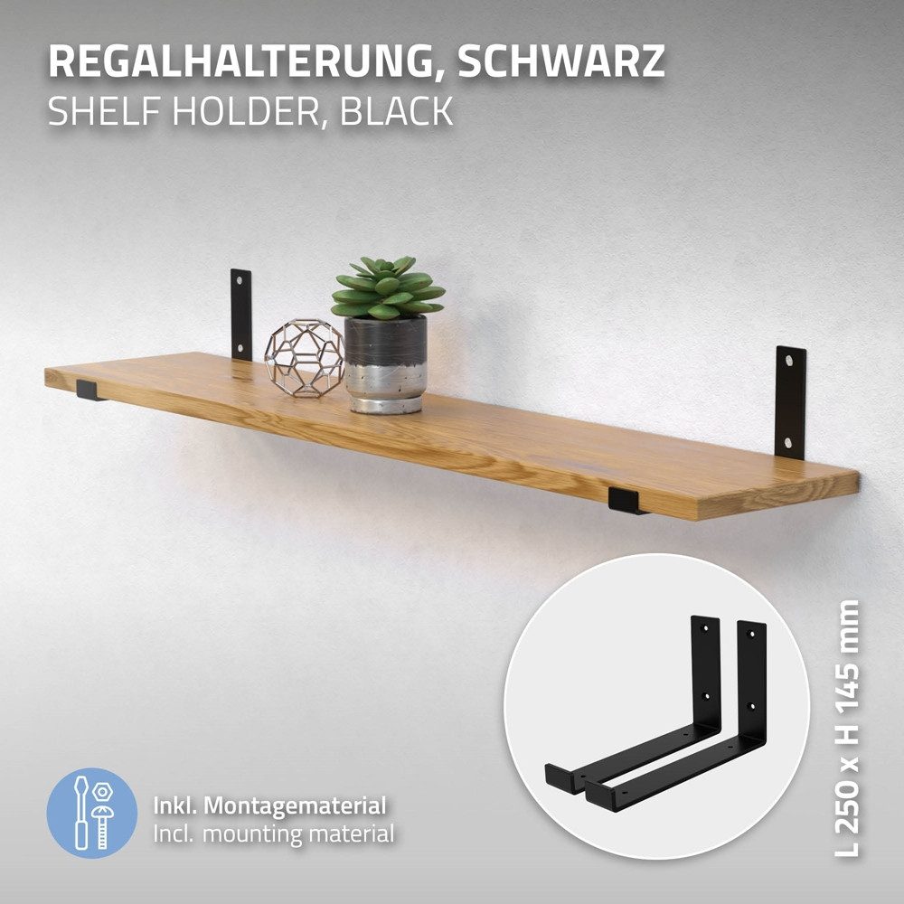 ML-DESIGN Wandregalhalter Regalhalterung L-Form aus Metall, günstig online kaufen