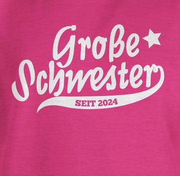 Shirtracer T-Shirt Große Schwester seit 2024 Geschwister Bruder und Schwester