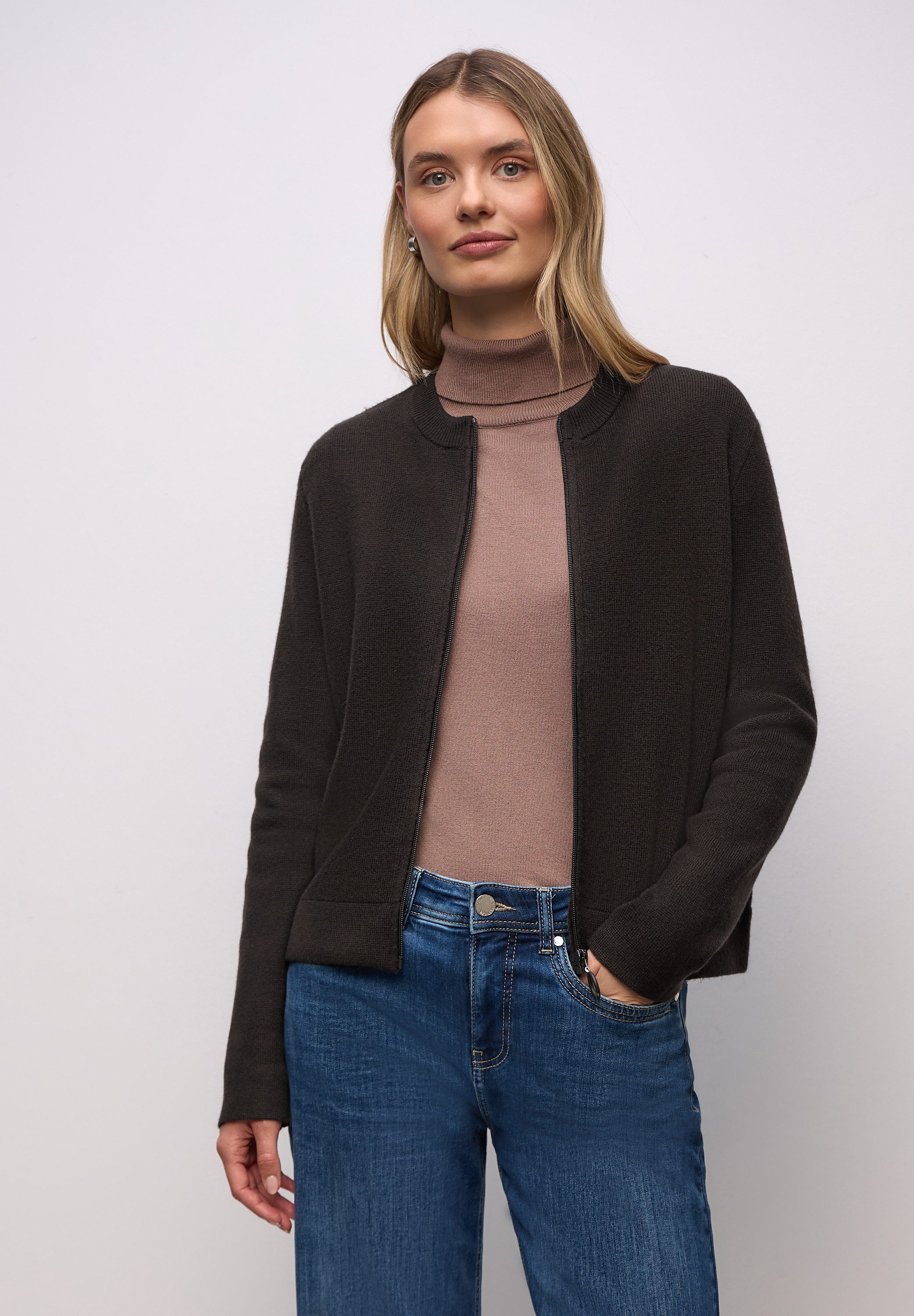 STREET ONE Strickpullover mit Rundhalsausschnitt günstig online kaufen