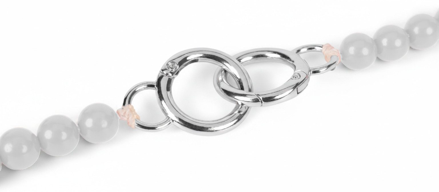 styleBREAKER Schulterriemen Perlen Handykette mit Chain Inlay Taschengurt (1-St)