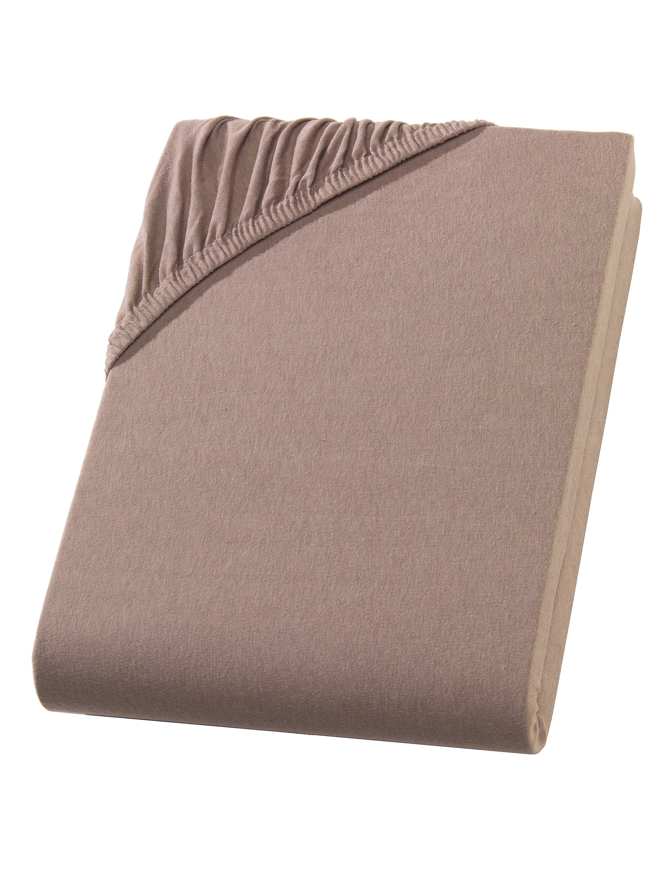 Hometex Premium Textiles Spannbettlaken Exclusive Topper-Spannbettlaken, Jersey, Für Matratzentopper und Boxspringbett Topper – Bild 2 von 5