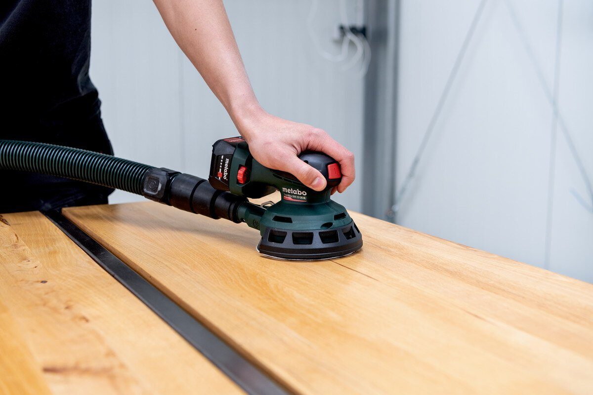 metabo Akku-Exzenterschleifer PowerMaxx SXA 12-125 BL, max. 10000 U/min, 20000 U/min, Ohne Akku in MetaBox