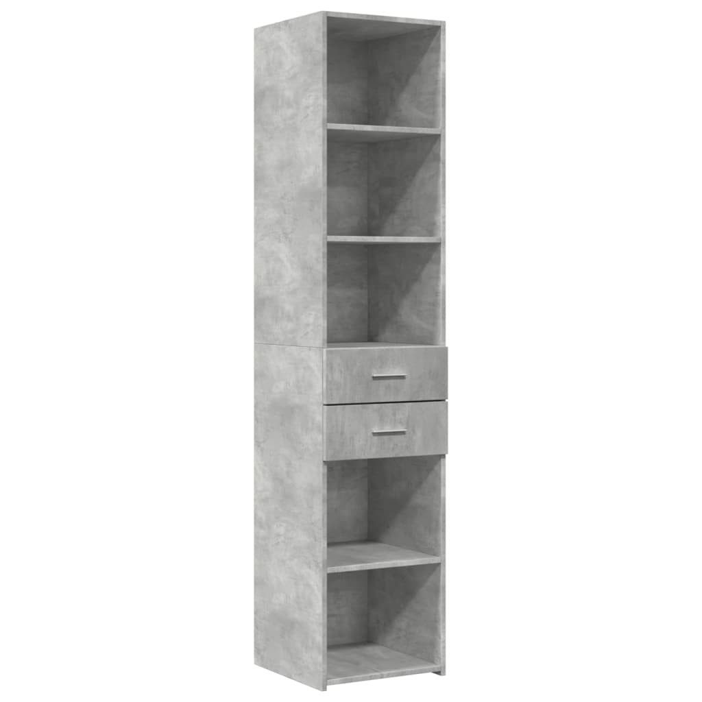 vidaXL Highboard Highboard Betongrau 40x42,5x185 cm günstig online kaufen