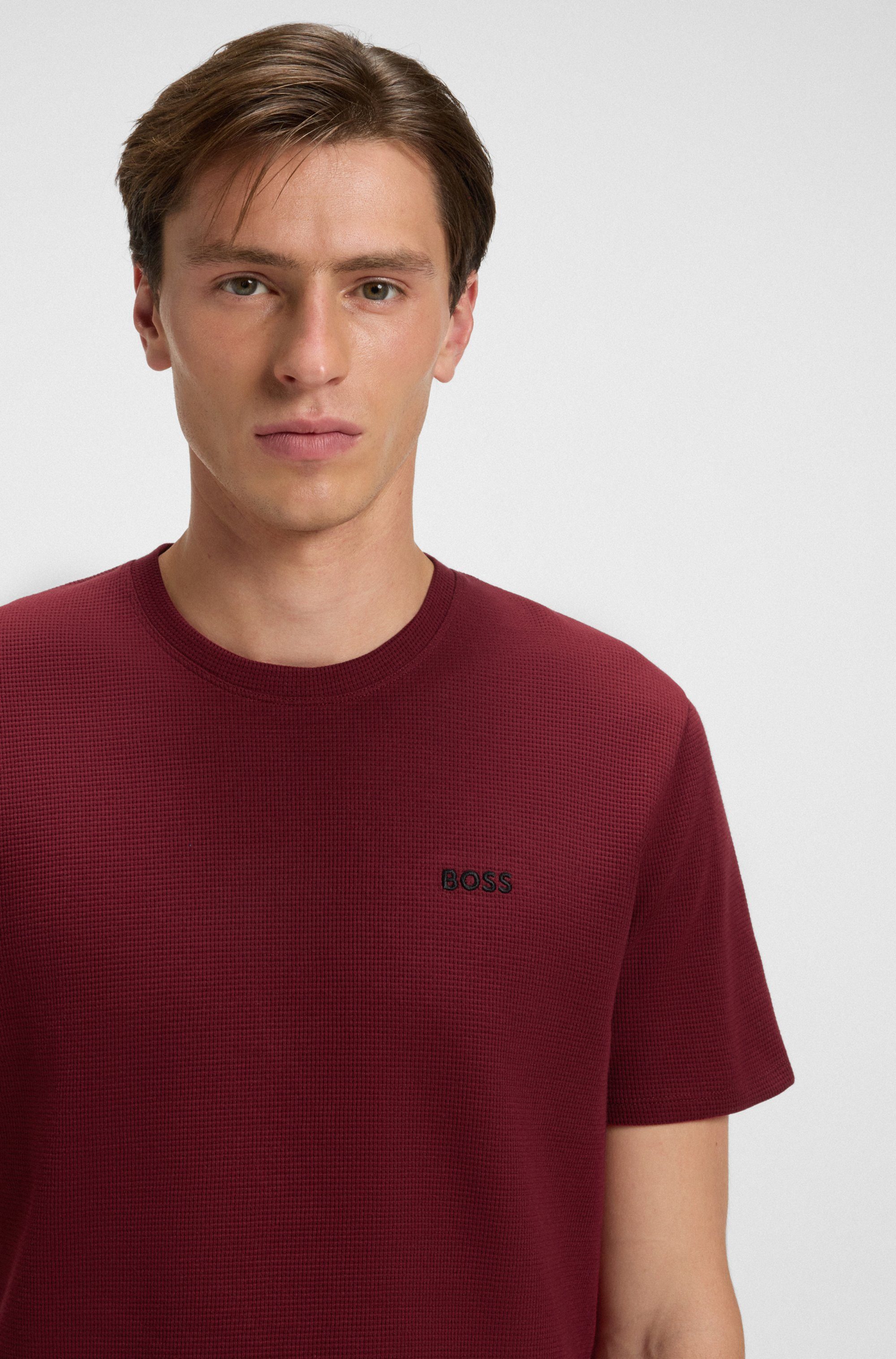 BOSS Pyjamaoberteil Waffle T-Shirt günstig online kaufen