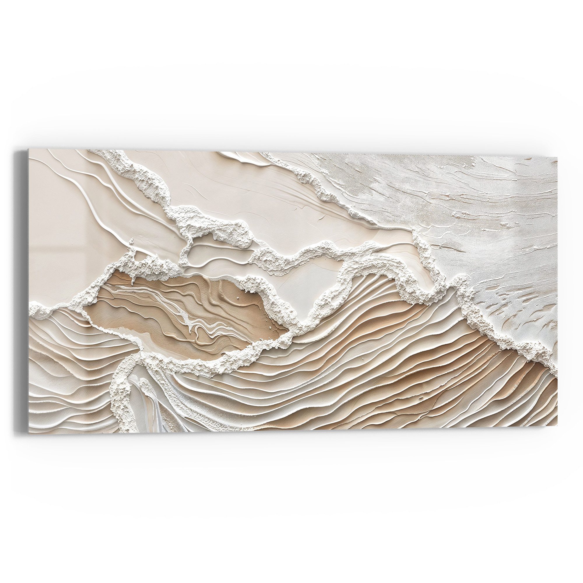 DEQORI Glasbild 'Sandwellenzauber', 'Sandwellenzauber', Glas Wandbild Bild günstig online kaufen