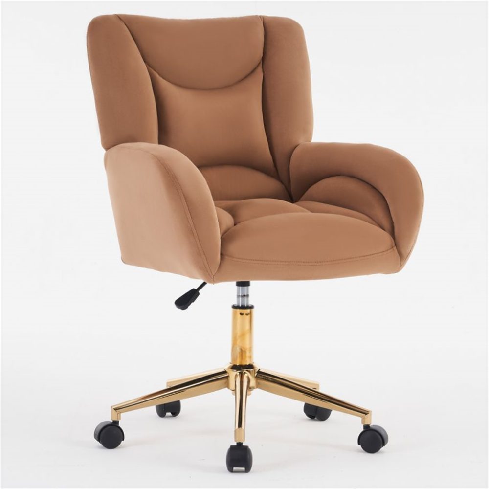 MODFU Stuhl Höhenverstellbarer Drehstuhl,Relaxsessel,mit goldenen Beinen günstig online kaufen