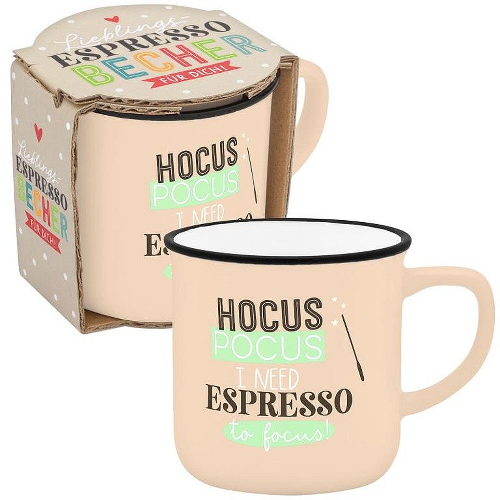 Sheepworld Tasse Espressotasse Espresso Kaffee Tasse Geschenk Sheepworld HOCUSPOCUS, Porzellan