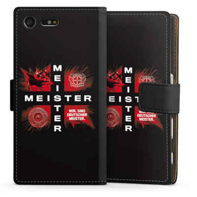 DeinDesign Handyhülle Bayer 04 Leverkusen Meister Offizielles Lizenzprodukt, Sony Xperia X Compact Hülle Handy Flip Case Wallet Cover