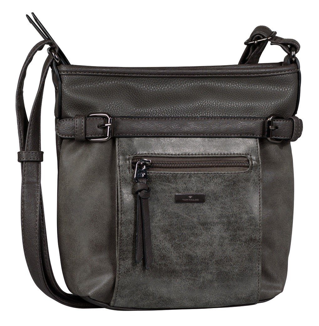 TOM TAILOR Umhängetasche JUNA, mit Details in Metallic Optik günstig online kaufen
