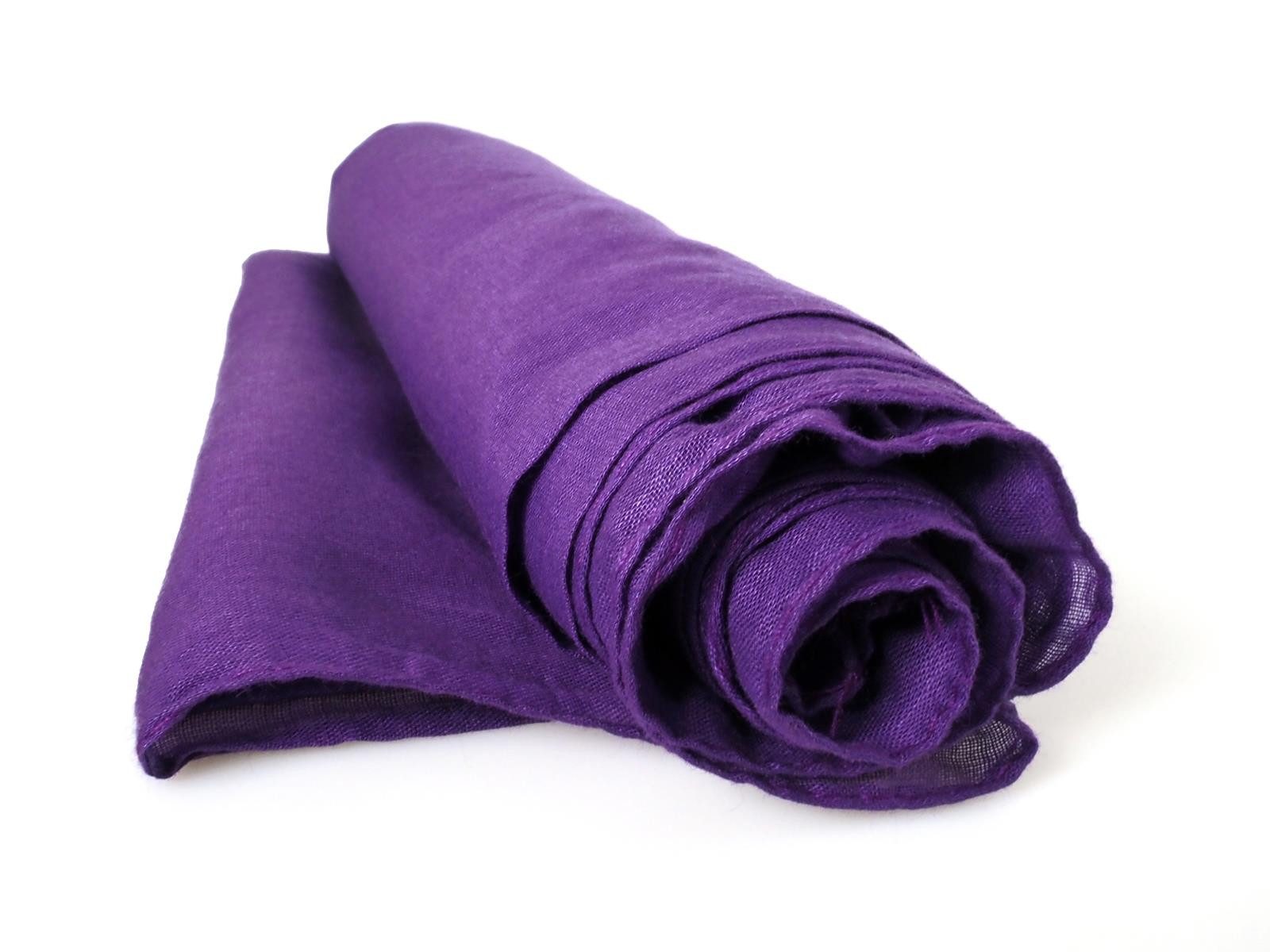 Hathi Halstuch Tuch Halstuch 100% Baumwolle unifarben lila, ca. 100 x100 cm, (1-St)