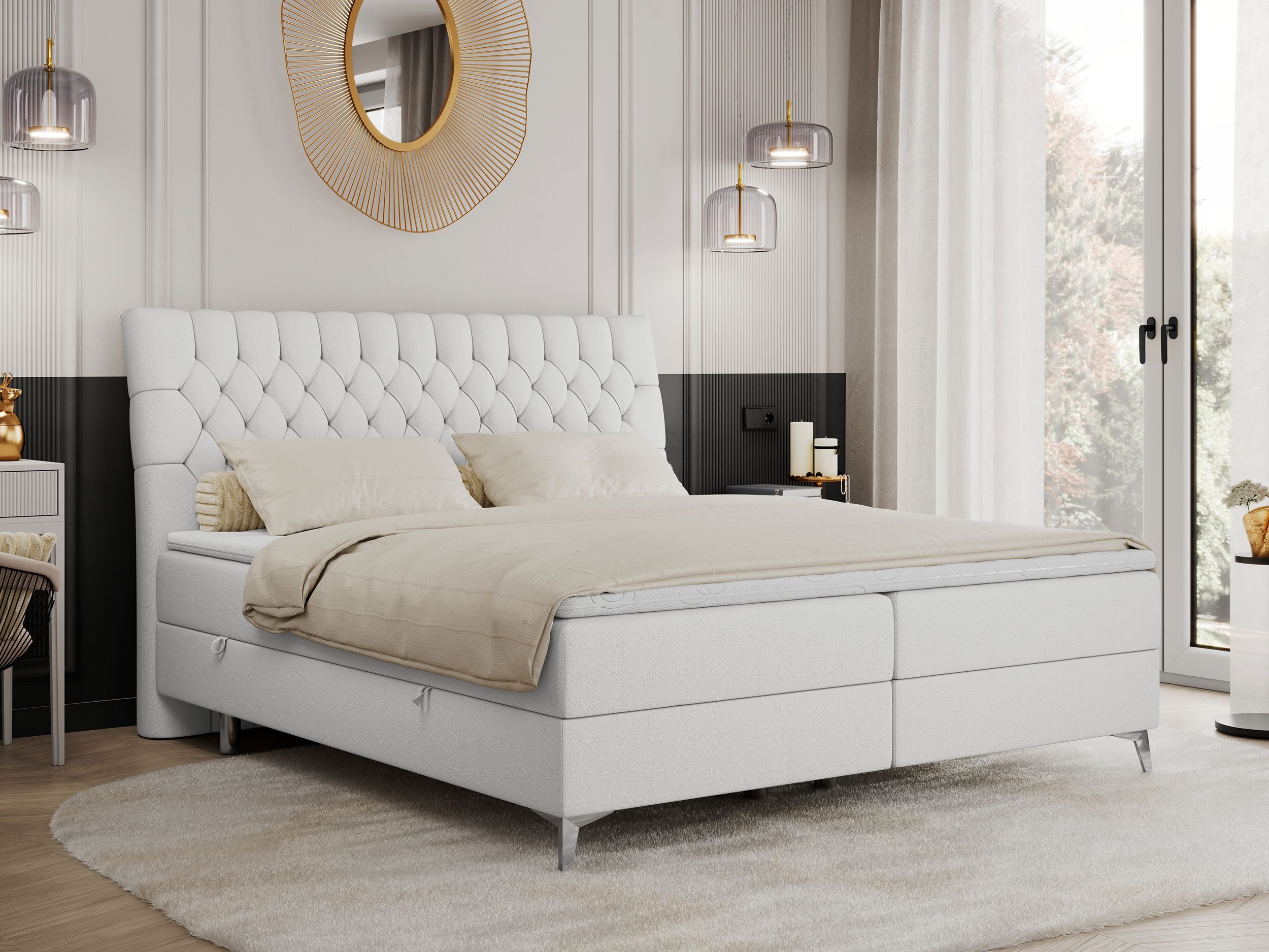 MKS MÖBEL Boxspringbett MILEN (Set, Packung, günstig online kaufen
