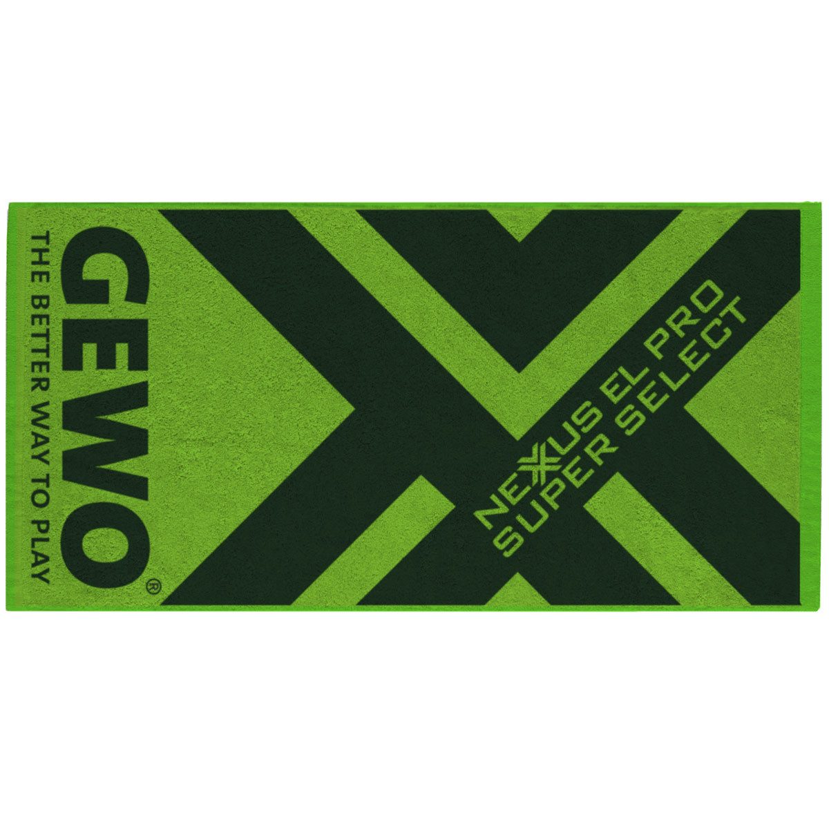 Sporthandtuch Super Select, 100% Baumwolle, schwarz-grün