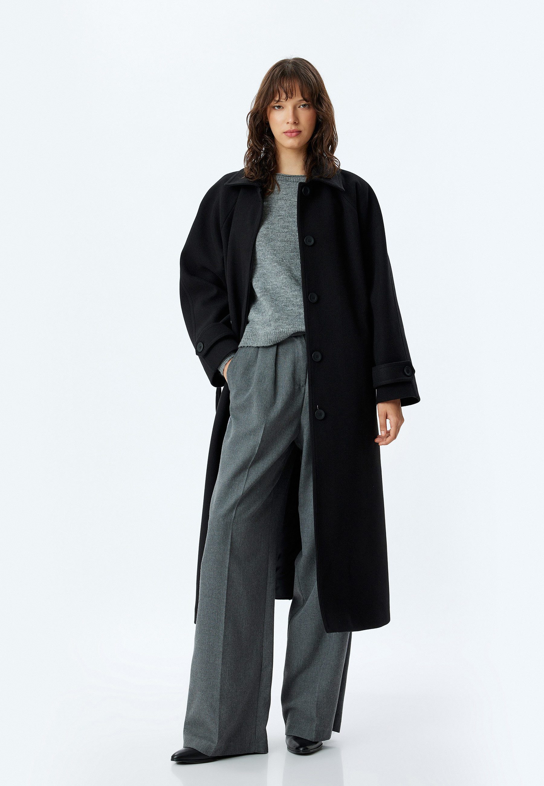 Langmantel Regular Jacket Kragen