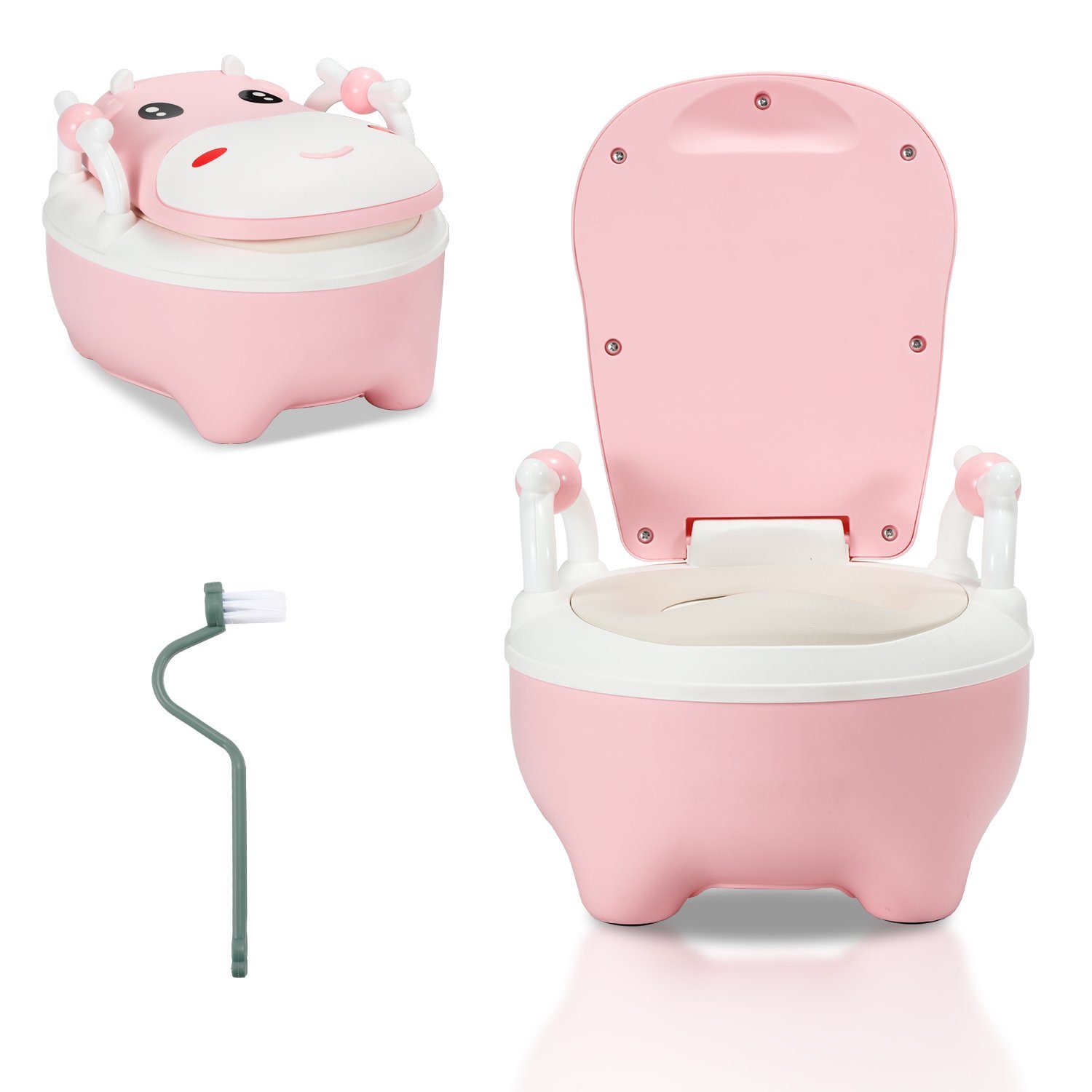 Clanmacy Toilettentrainer Kinder Töpfchen Kindertoilette Babytopf WC, Kinder Toilettensitz