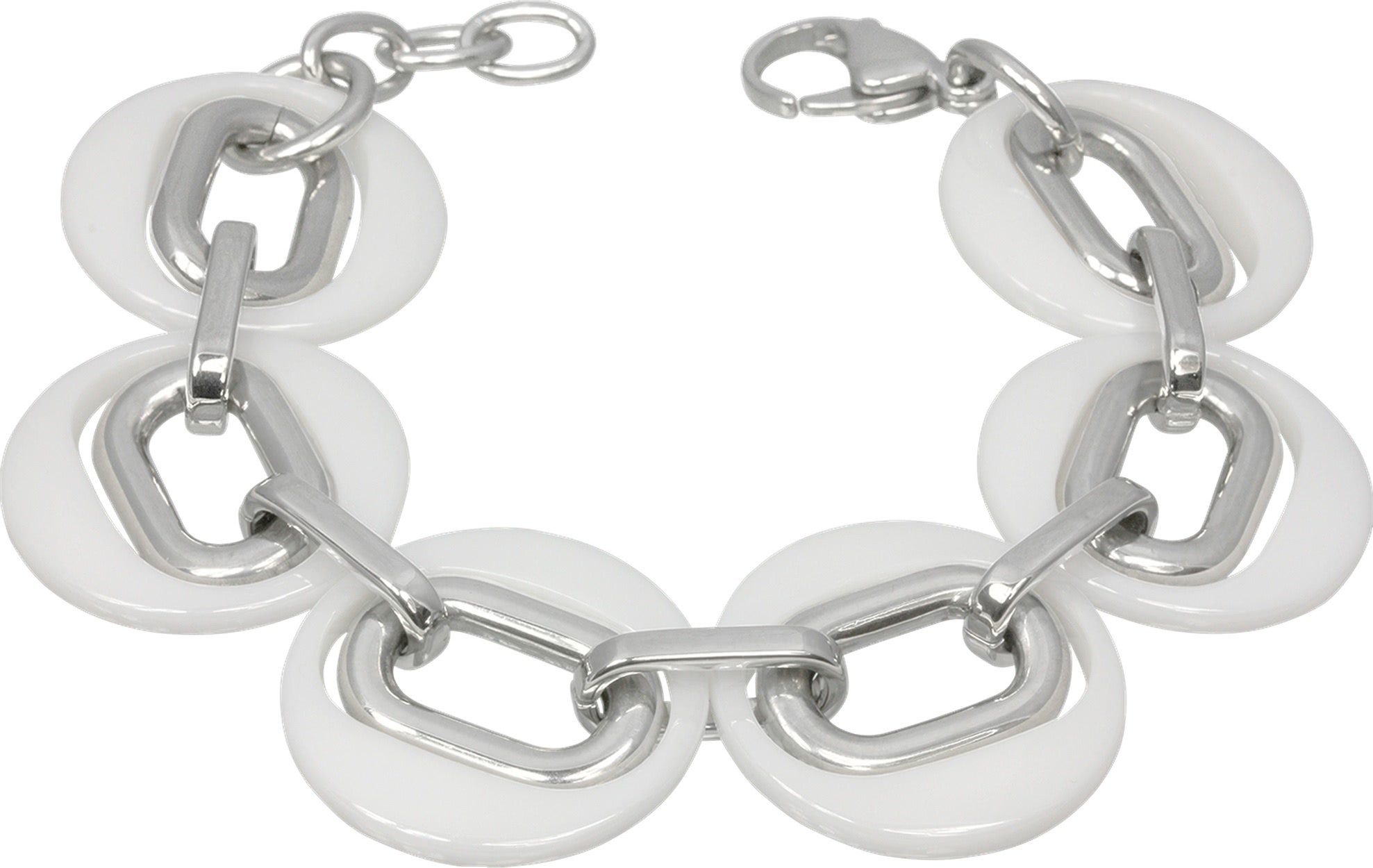 Amello Armbänder (Armband), Magic Amello weiß (Stainless silber Edelstahlarmband Edelstahl Armband für Steel) Damen